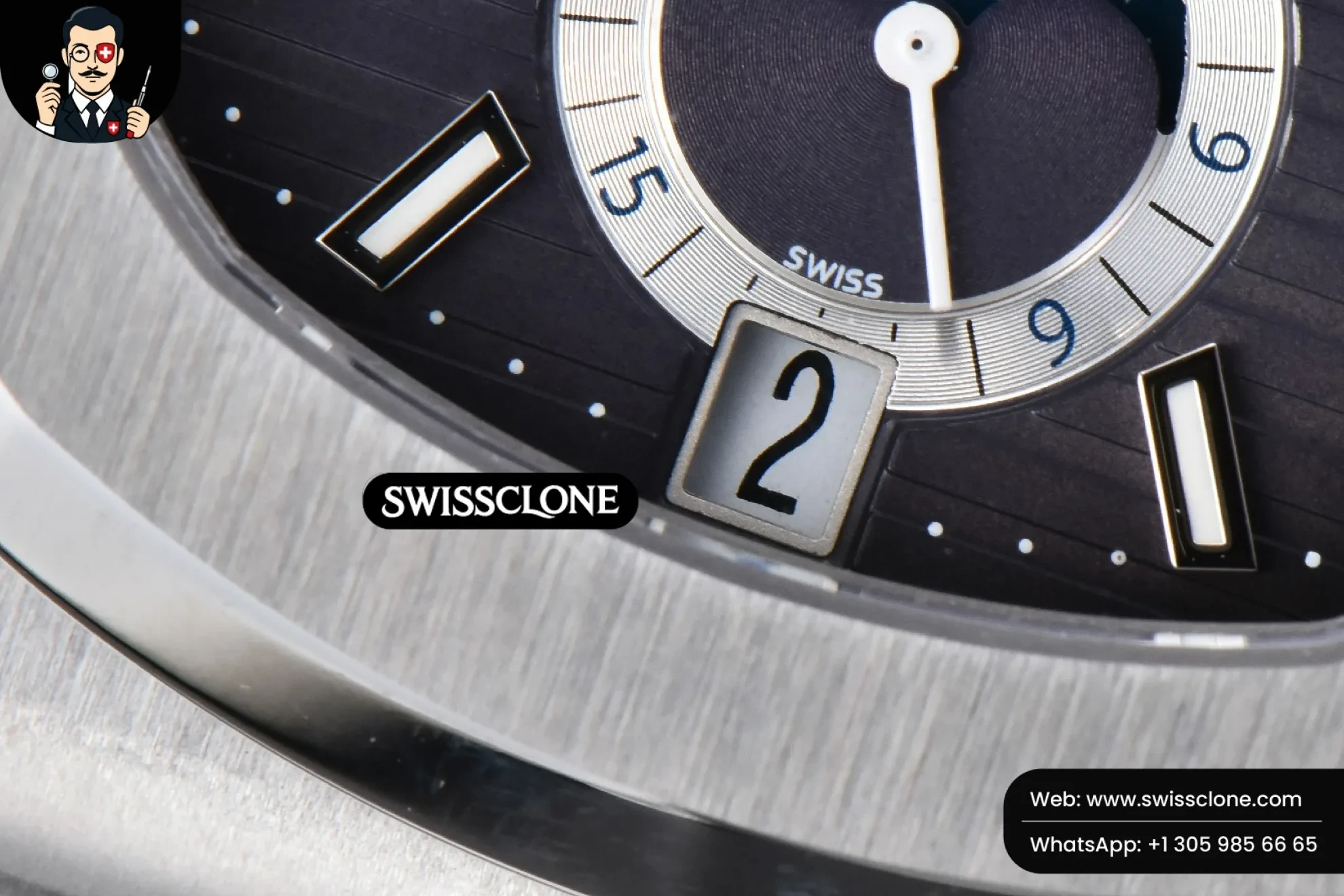 Patek Philippe Nautilus 5726 Full Function 40.5MM Gray Dial Black Rubber 1:1 Super Clone - On-Wrist Presence View