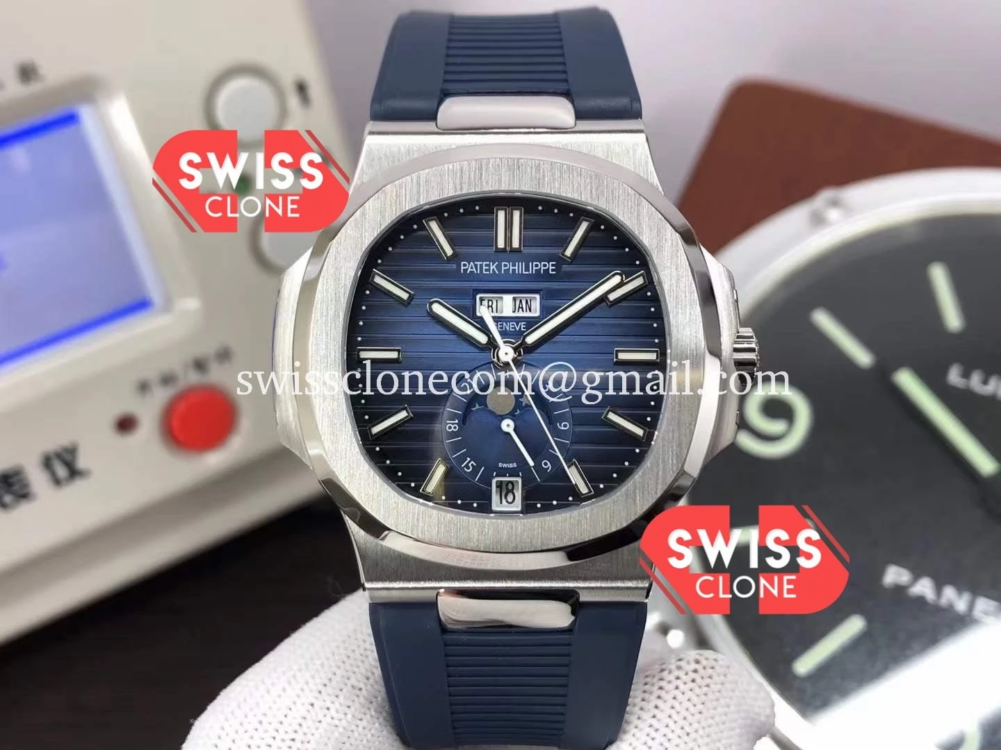 Patek Philippe Nautilus 5726A Blue Dial Rubber Strap