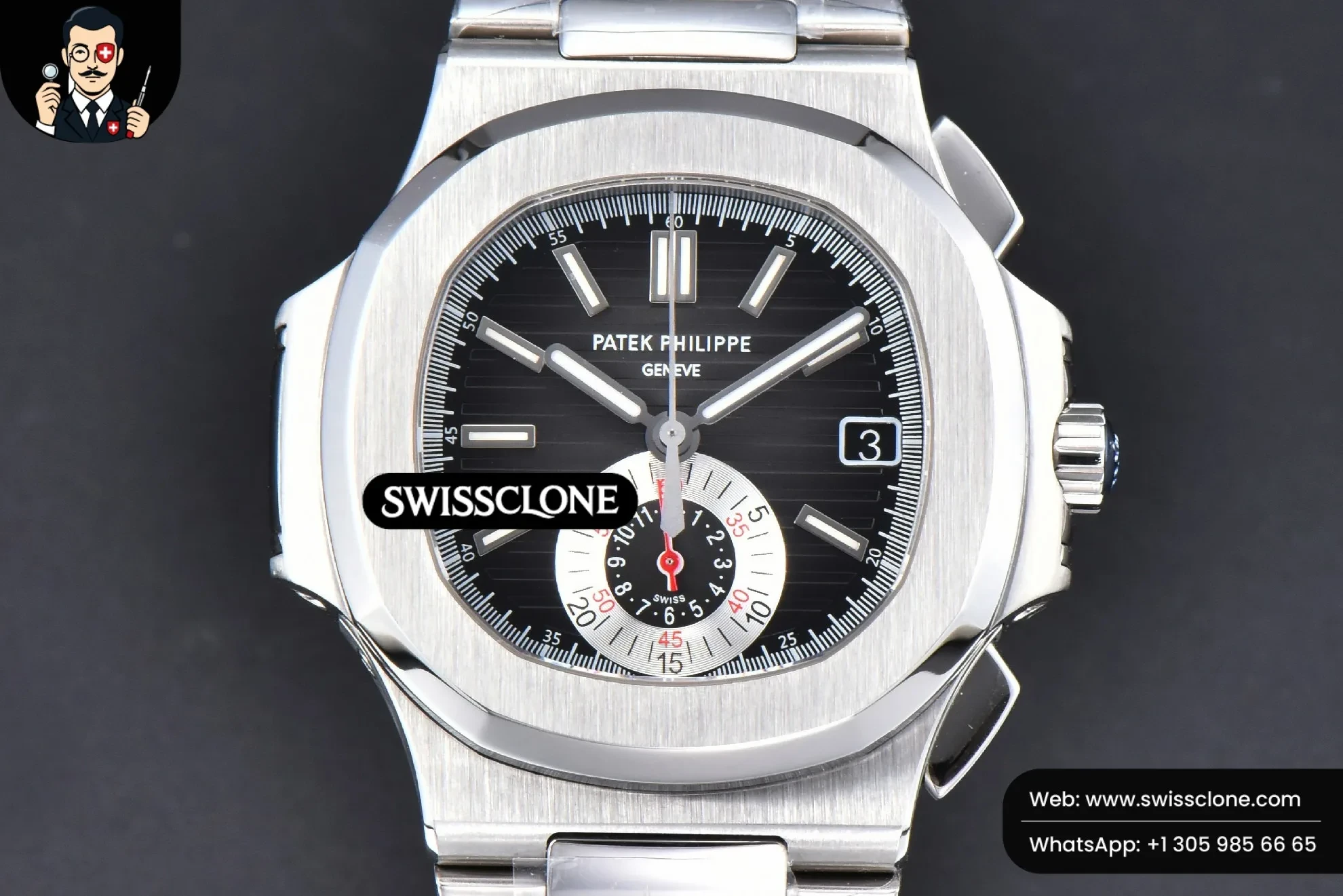 Patek Philippe Nautilus 5980 40.5mm Black Dial A28-520