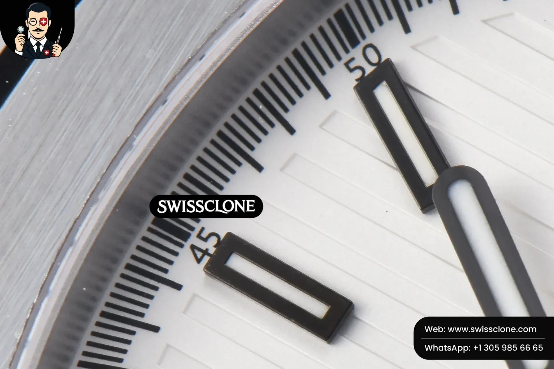 Patek Philippe Nautilus 5980 40.5mm White Dial A28 520 1:1 Super Clone - Lateral Case Thickness Profile