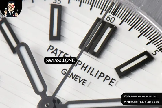 Patek Philippe Nautilus 5980 40.5mm White Dial A28 520 1:1 Super Clone - Caseback & Cloned Calibre Movement
