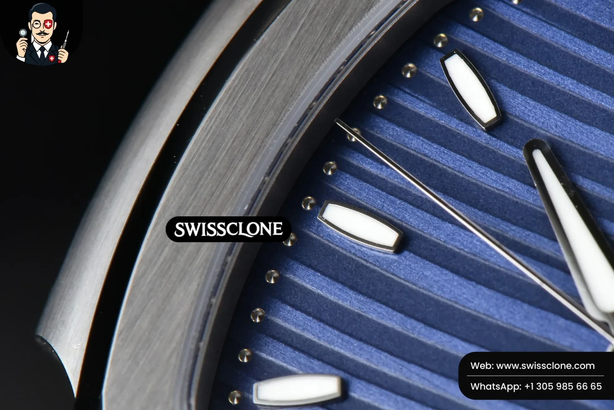 Patek Philippe Nautilus 7118 Ladies 3KF 35mm Blue Dial 3K Factory 1:1 Super Clone - Lateral Case Thickness Profile