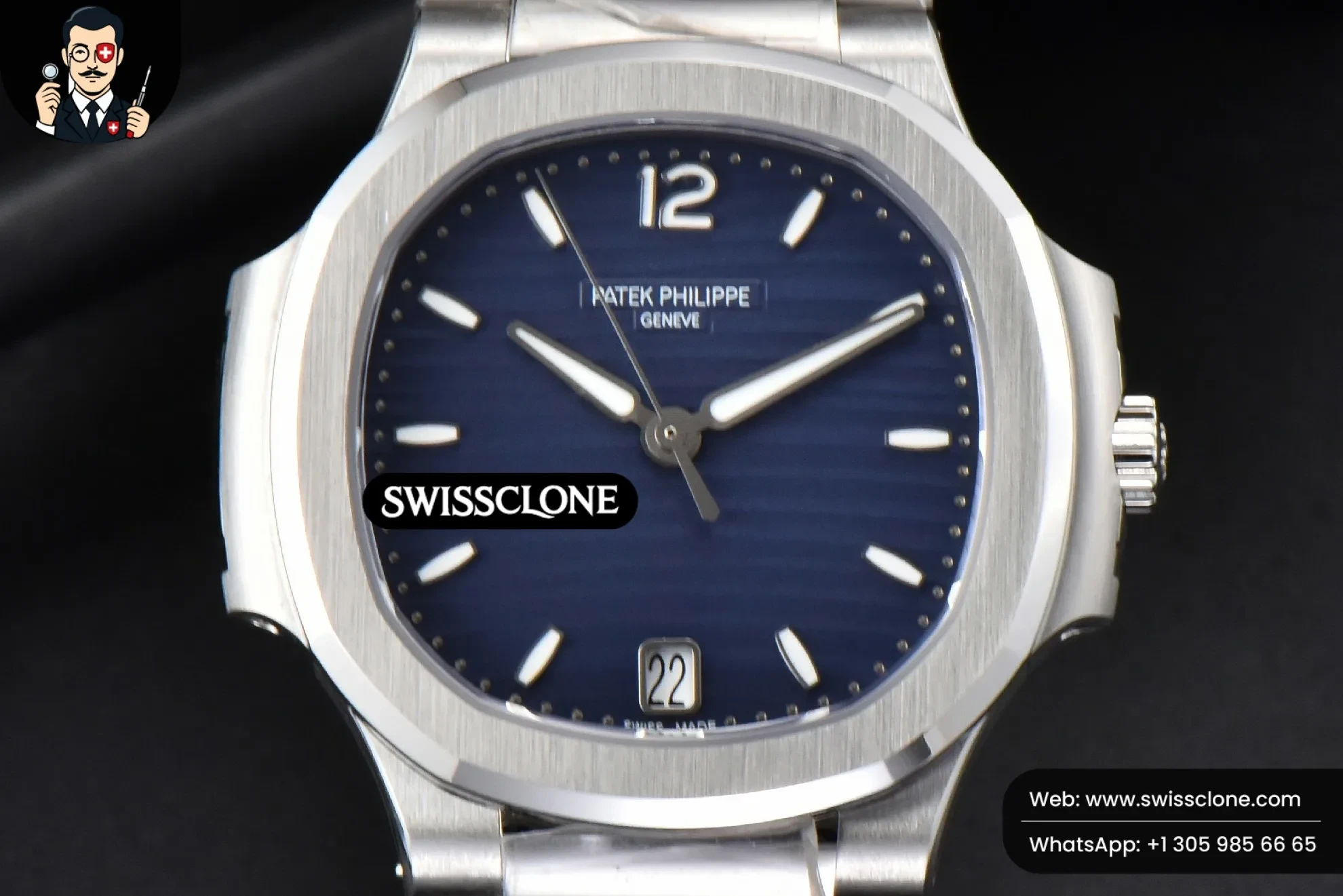 Patek Philippe Nautilus 7118 Ladies 3KF 35mm Blue Dial