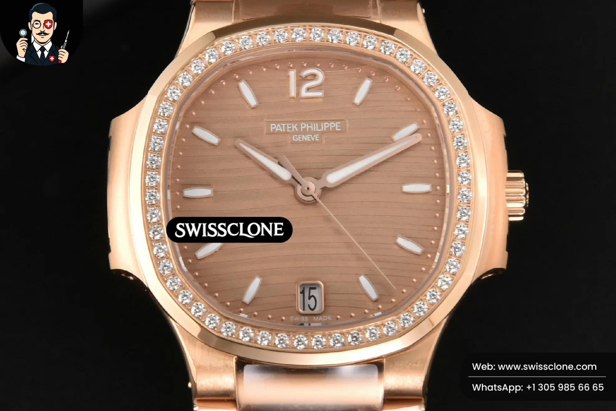 Patek Philippe Nautilus 7118 Ladies 3KF 35mm Diamond Dial 324CS
