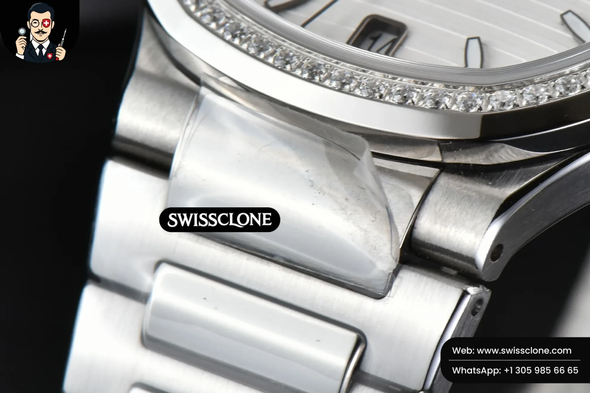 Patek Philippe Nautilus 7118 Ladies 3KF 35mm Diamond White Dial 324CS 3K Factory 1:1 Super Clone - On-Wrist Presence View