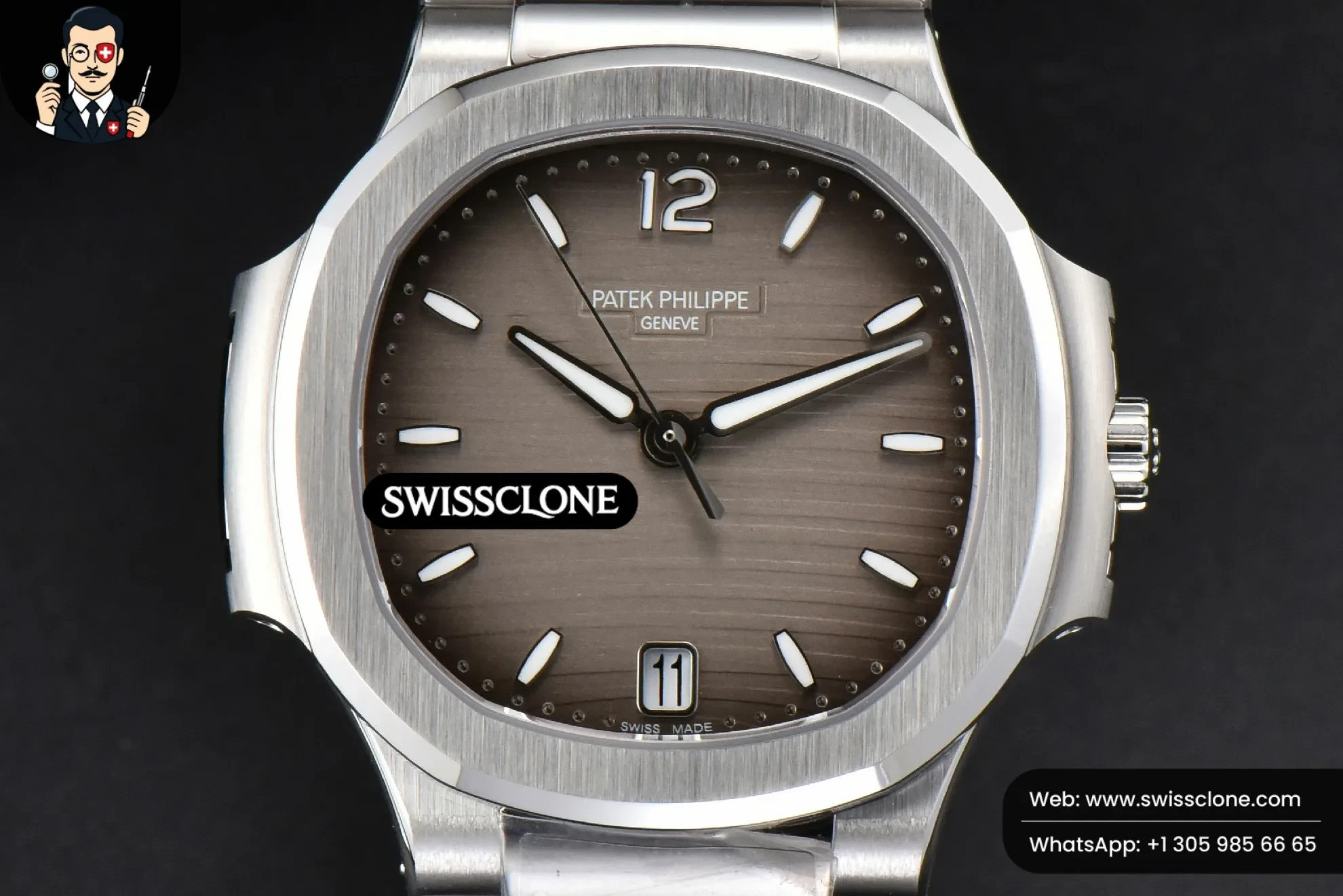 Patek Philippe Nautilus 7118 Ladies 3KF 35mm Gray Dial