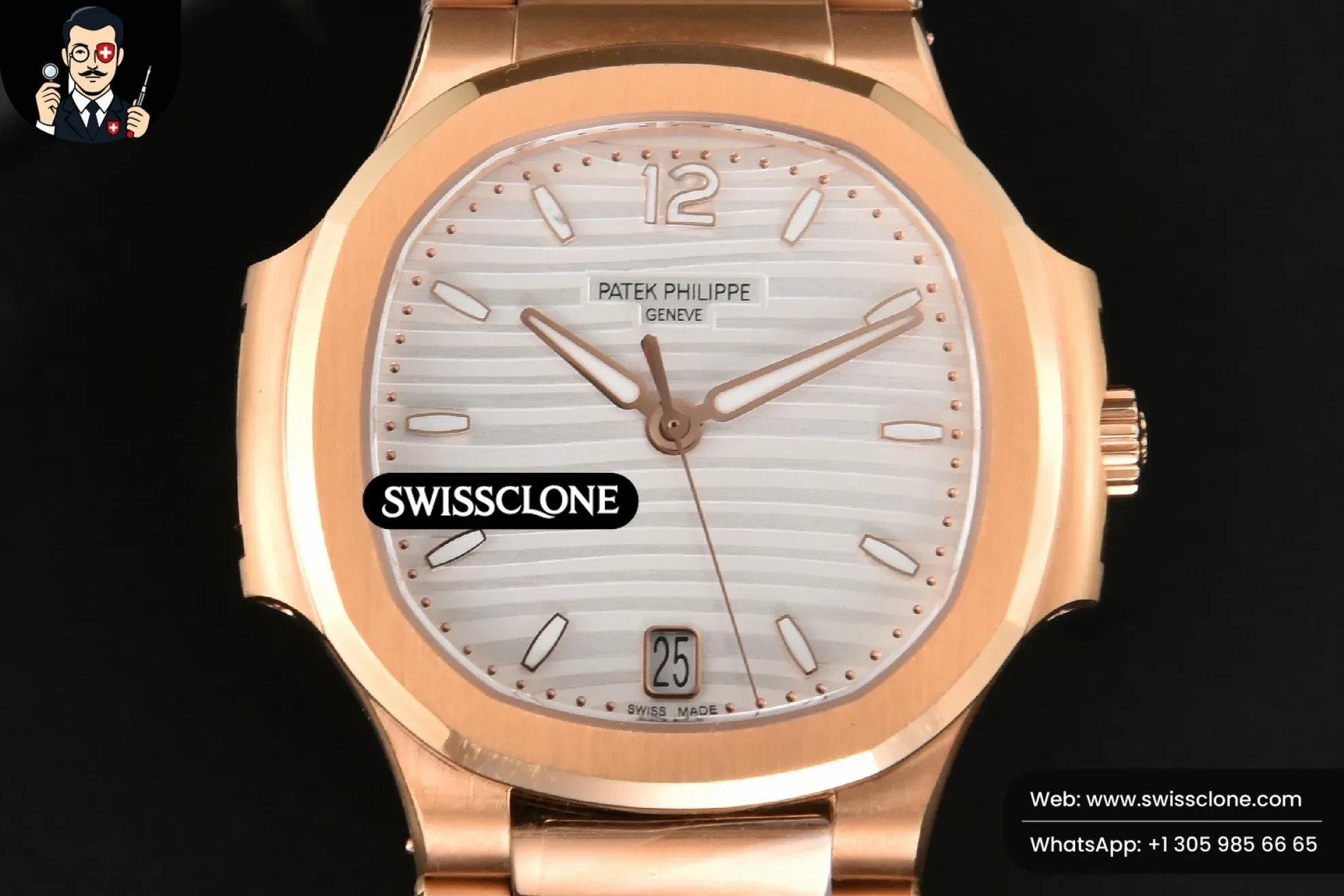 Patek Philippe Nautilus 7118 Ladies 3KF 35mm White Dial 324CS