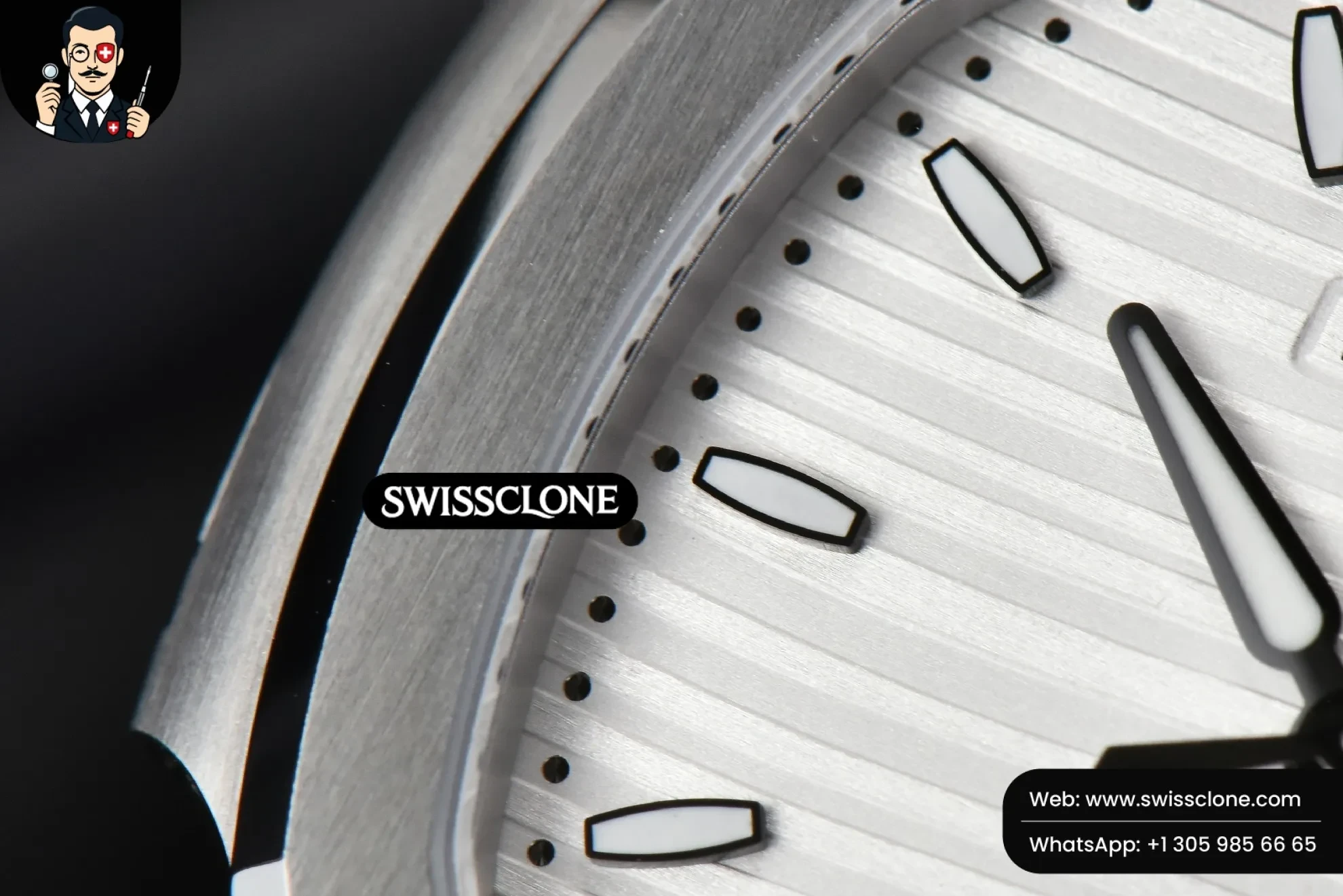 Patek Philippe Nautilus 7118 Ladies 3KF 35mm White Dial 3K Factory 1:1 Super Clone - Lateral Case Thickness Profile