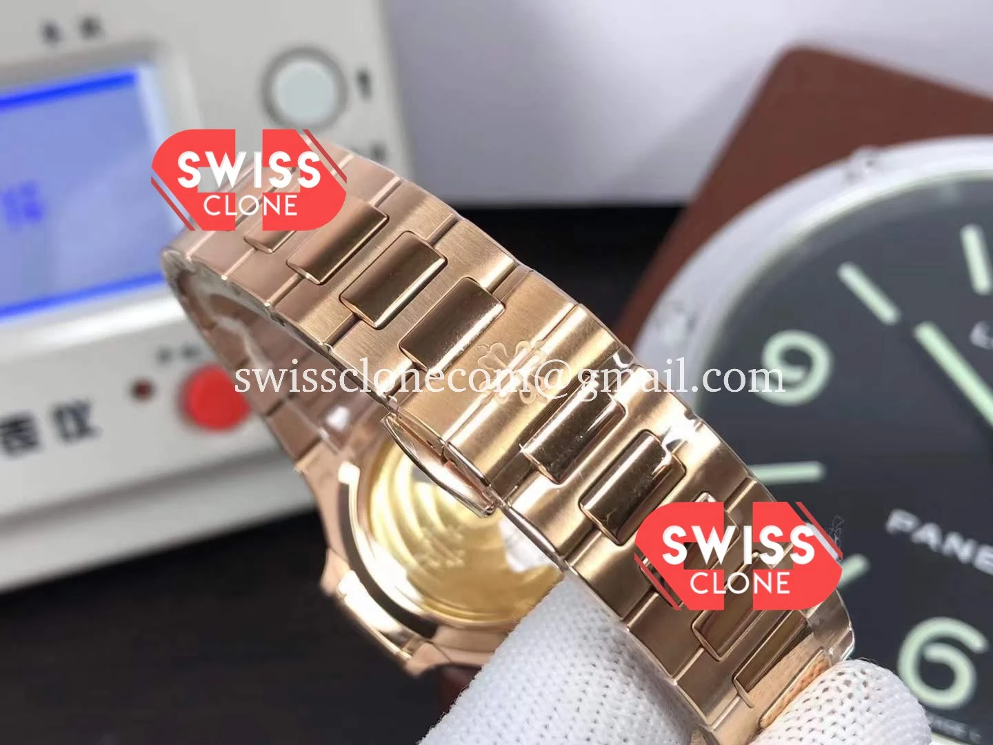 Patek Philippe Nautilus Rose Gold 7118/1200R 001 35MM 1:1 Super Clone - Lateral Case Thickness Profile