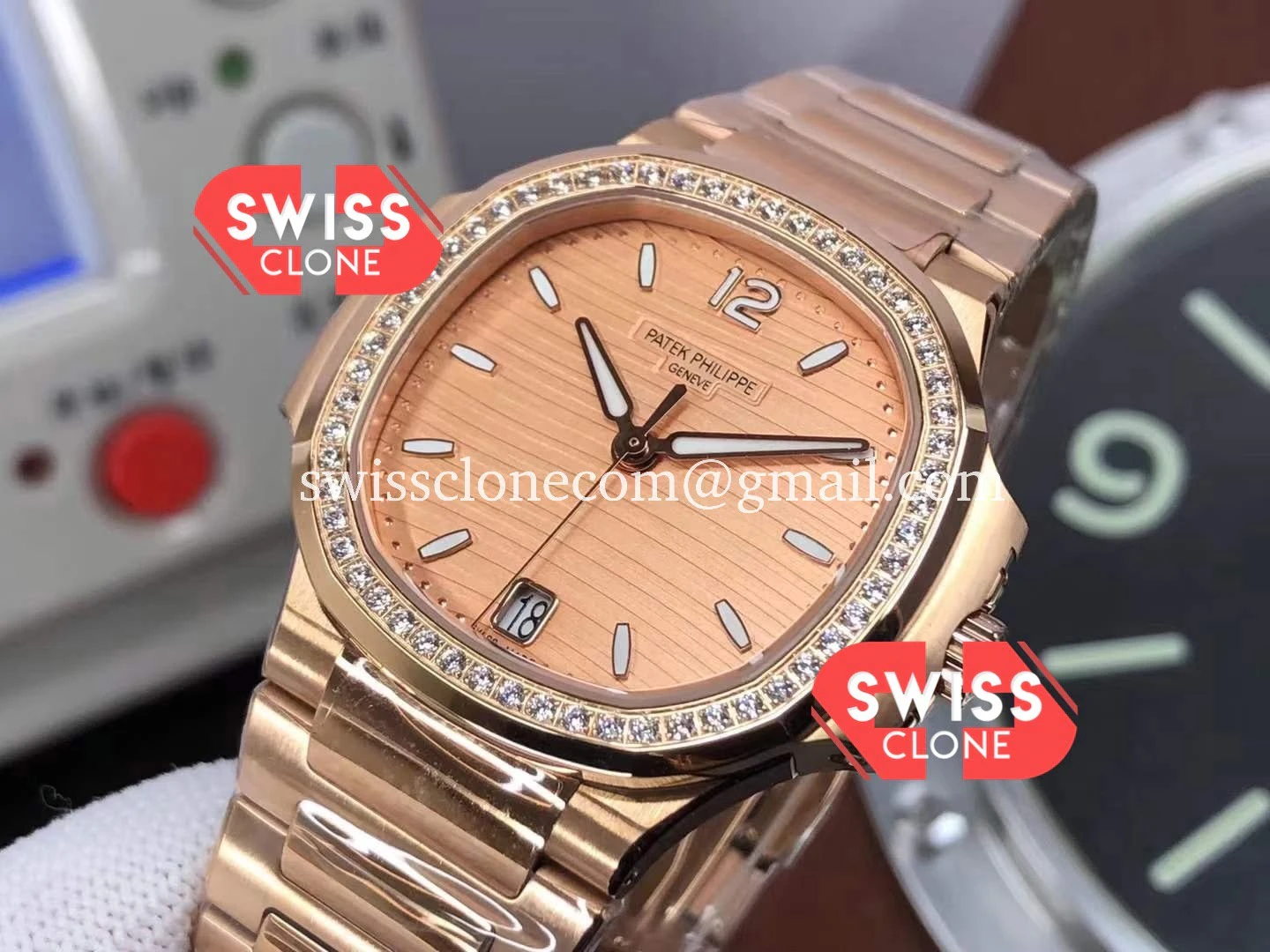 Patek Philippe Nautilus Rose Gold 7118/1200R 010 35MM 1:1 Super Clone - Clasp & Bracelet Finishing