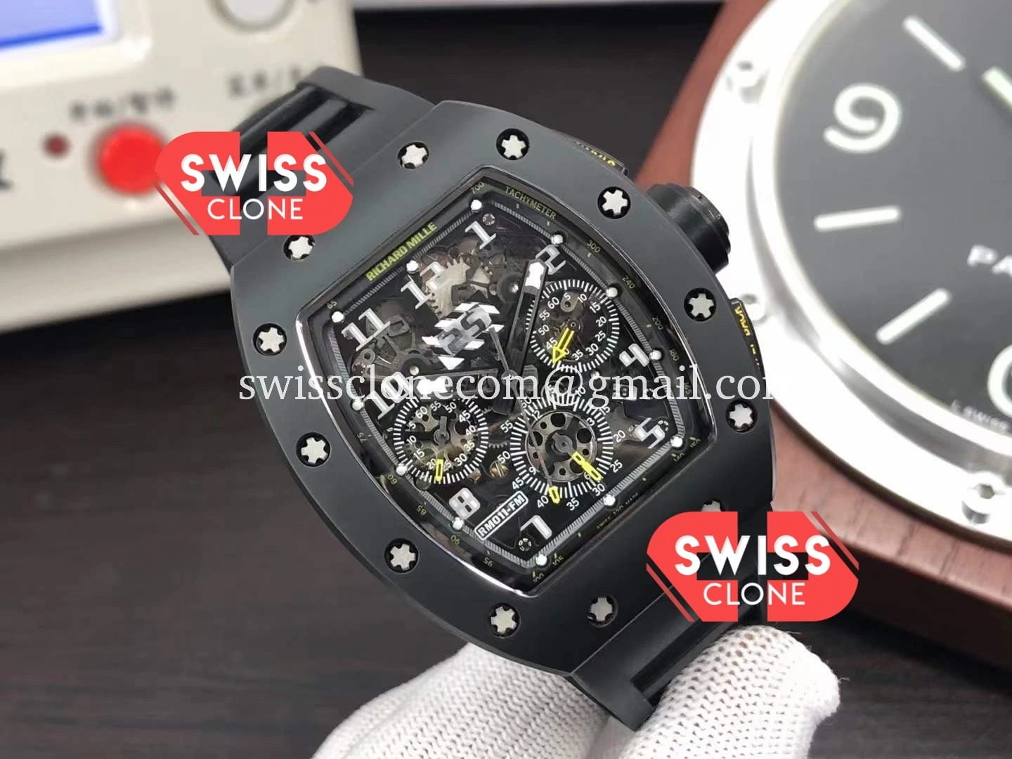 Richard Mille RM011 Felipe Massa Mirror Black Ceramic Case - Image 2