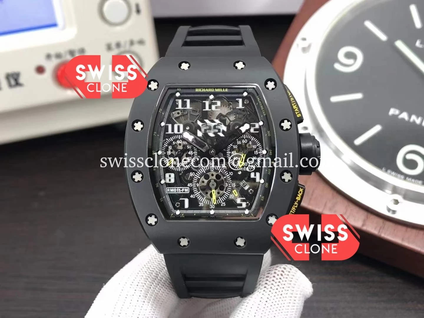 Richard Mille RM011 Felipe Massa Mirror Black Ceramic Case