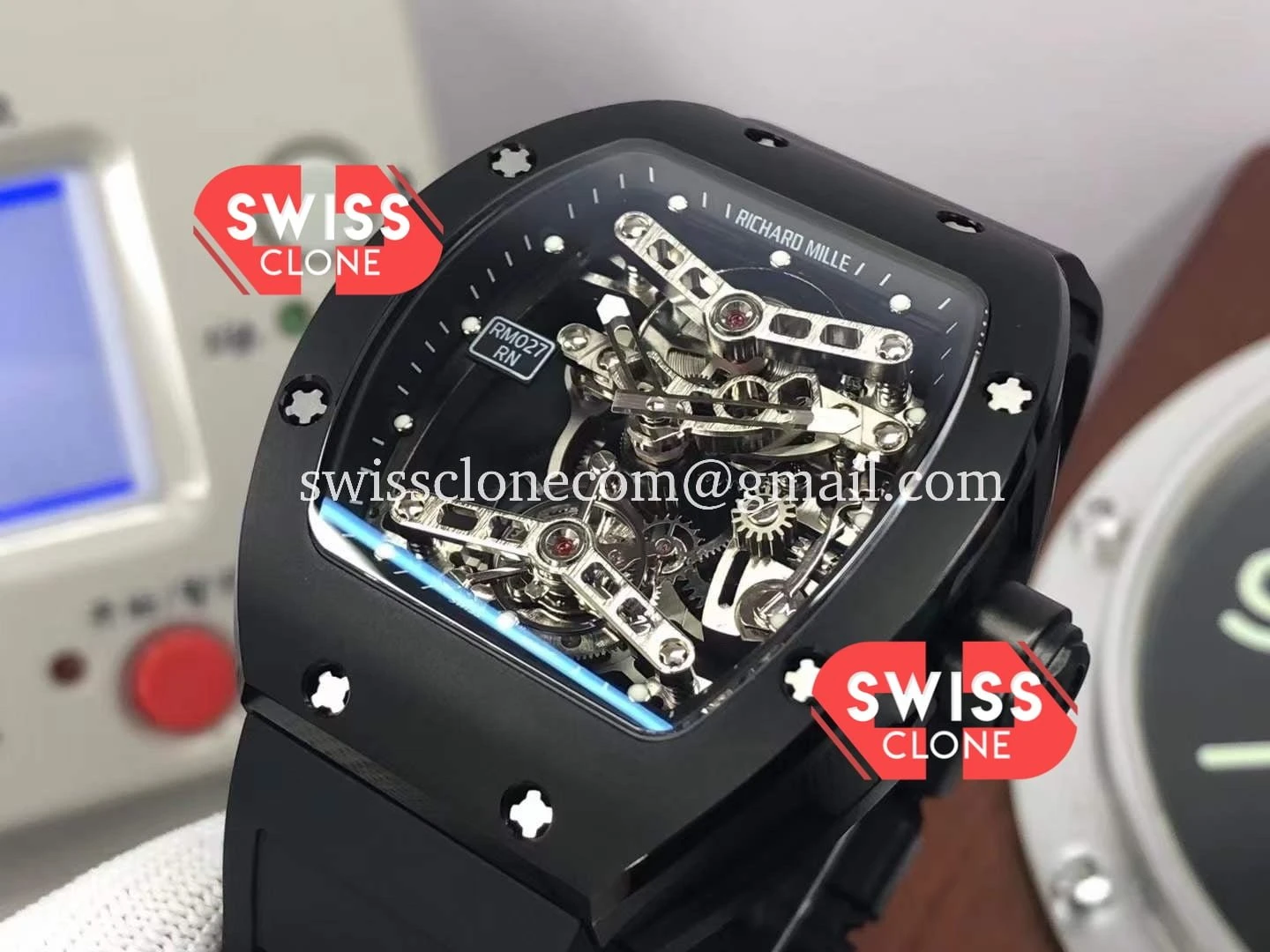 Richard Mille RM027 Rafael Nadal Titanium 1:1 Super Clone - Caseback & Cloned Calibre Movement