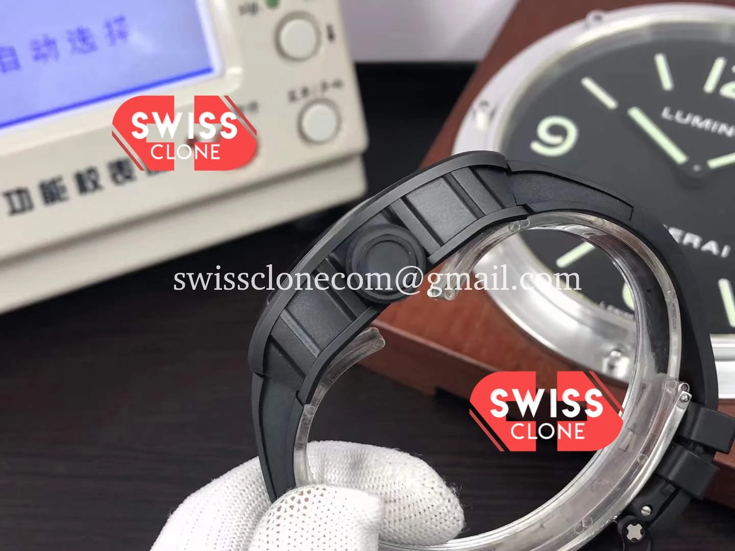 Richard Mille RM055 Ceramic Black 1:1 Super Clone - Caseback & Cloned Calibre Movement