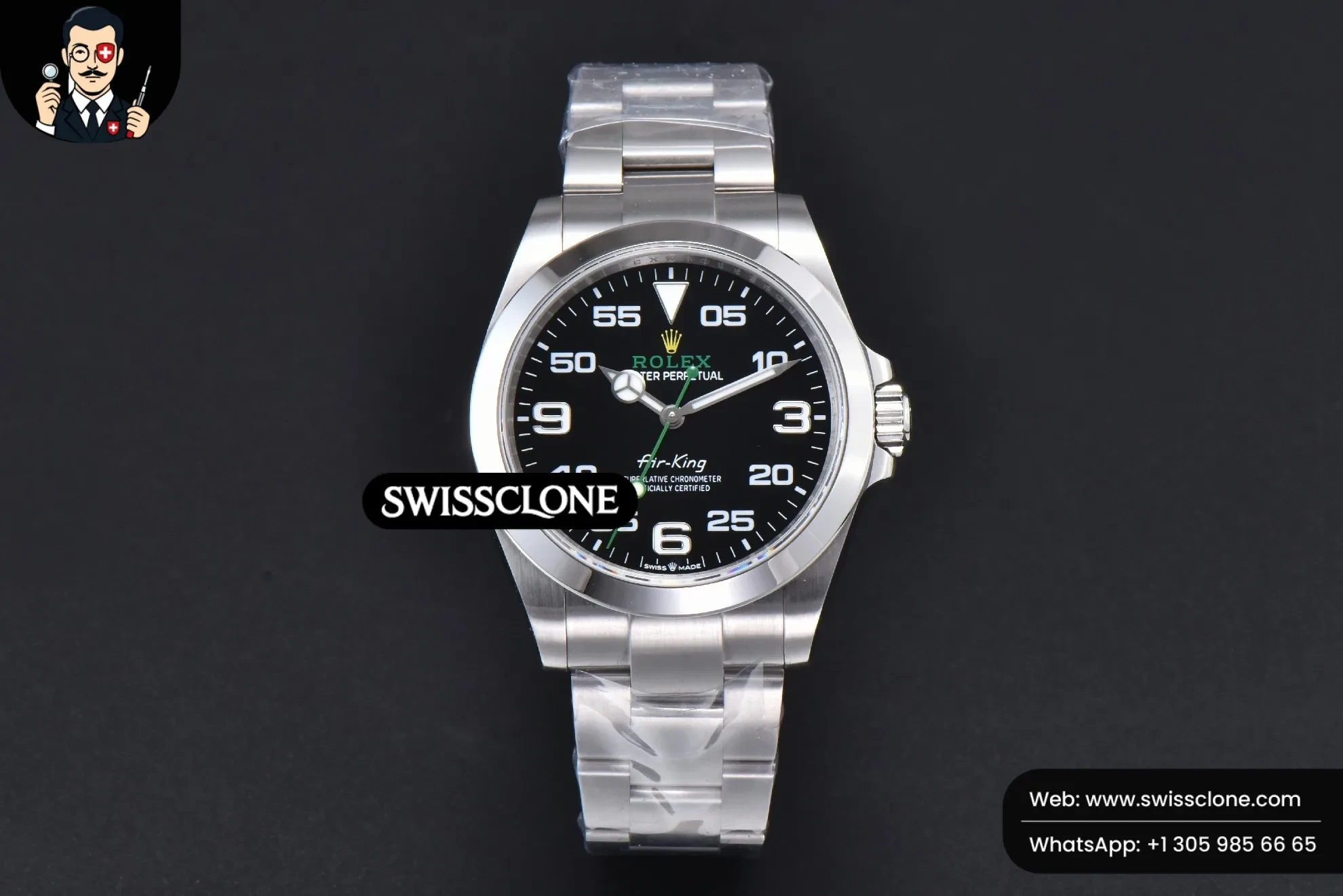 Rolex AirKing 126900 40mm Black Dial On VR3230