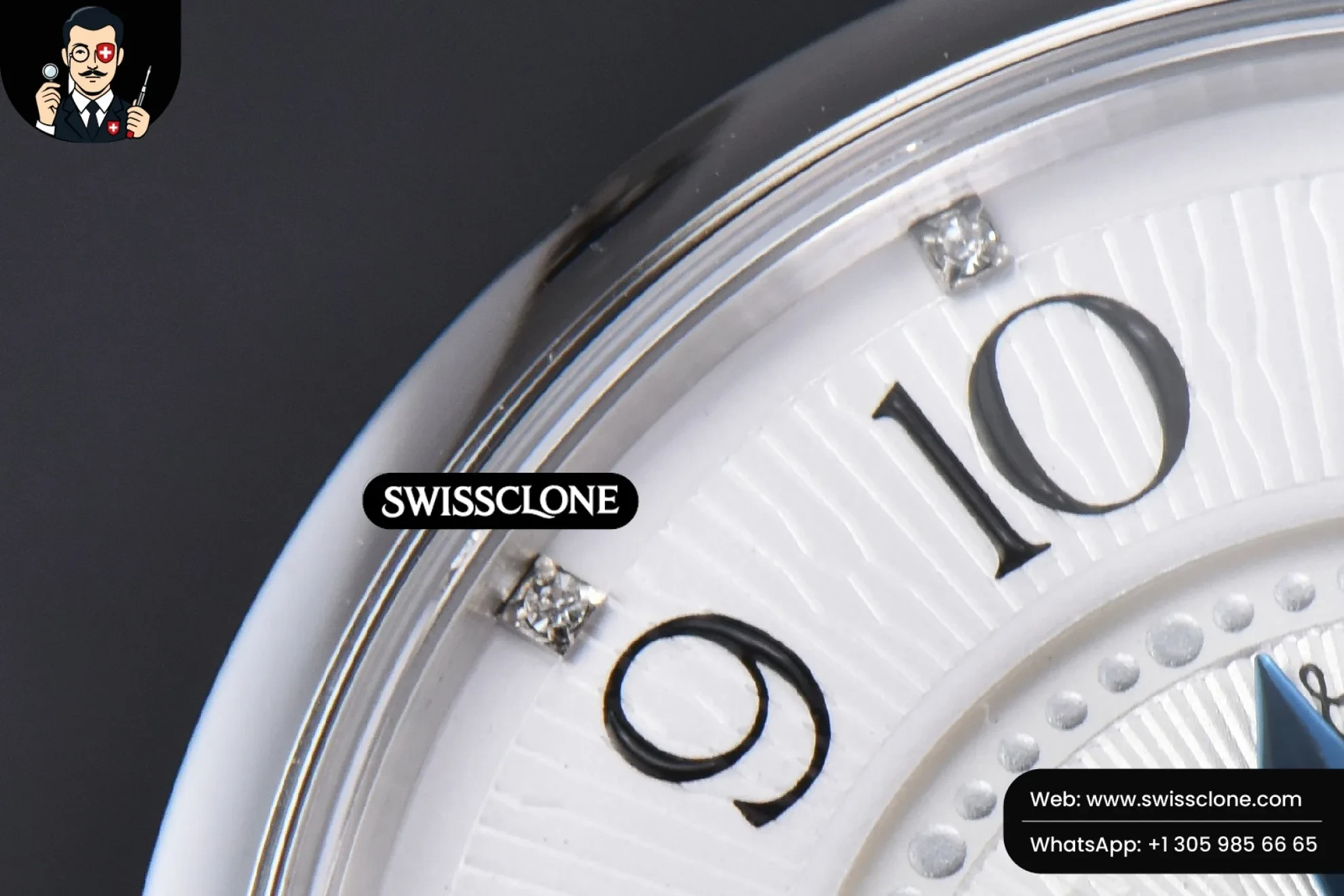 Rolex APSF Rendez Vous Night & Day 34mm White Textured Dial APS Factory 1:1 Super Clone - Lateral Case Thickness Profile