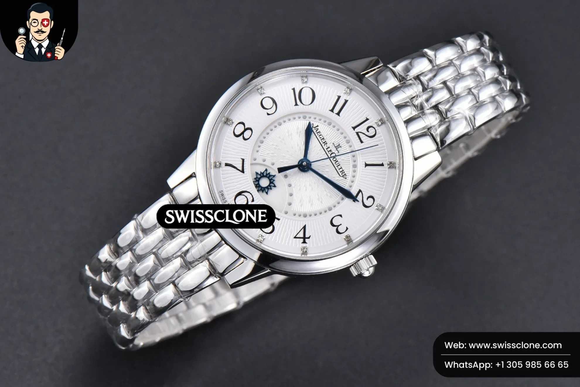 Rolex APSF Rendez Vous Night & Day 34mm White Textured Dial APS Factory 1:1 Super Clone - Bezel & Case Profile