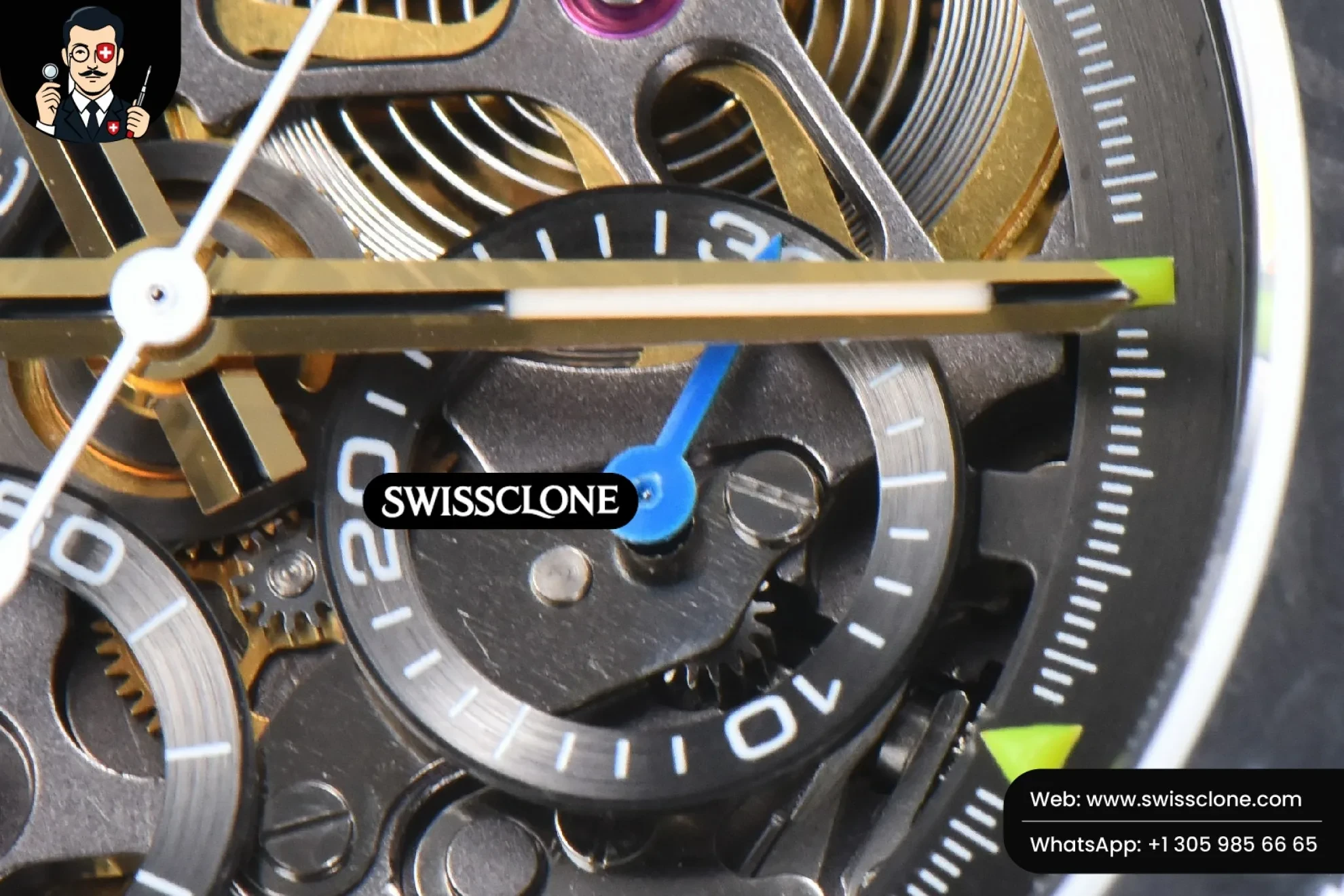 Rolex Blaken Daytona PVD Carbon 40mm GETF Skeleton Dial White Rubber 1:1 Super Clone - On-Wrist Presence View