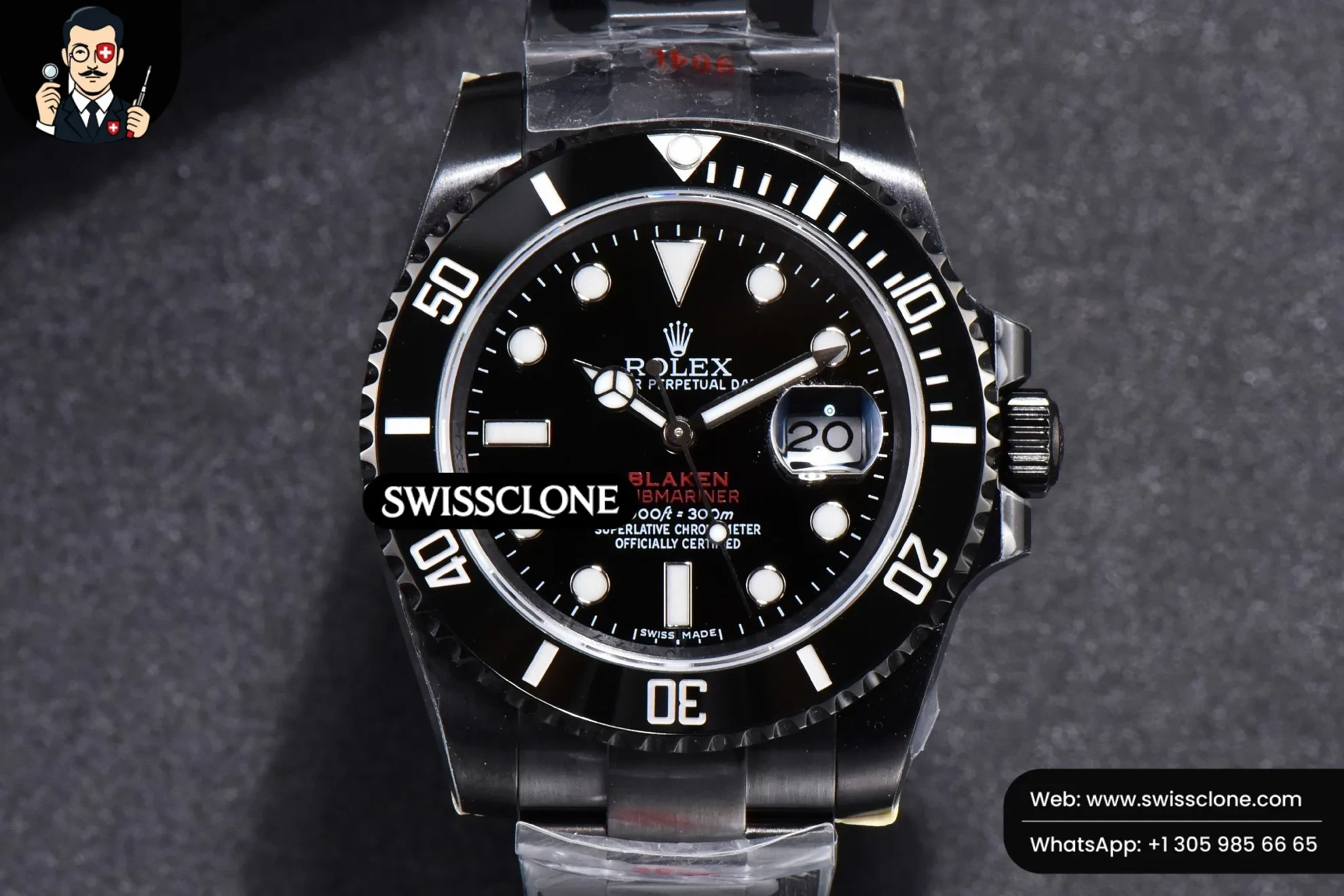 Blaken Submariner 116610 LN IPKF Black Hand PVD
