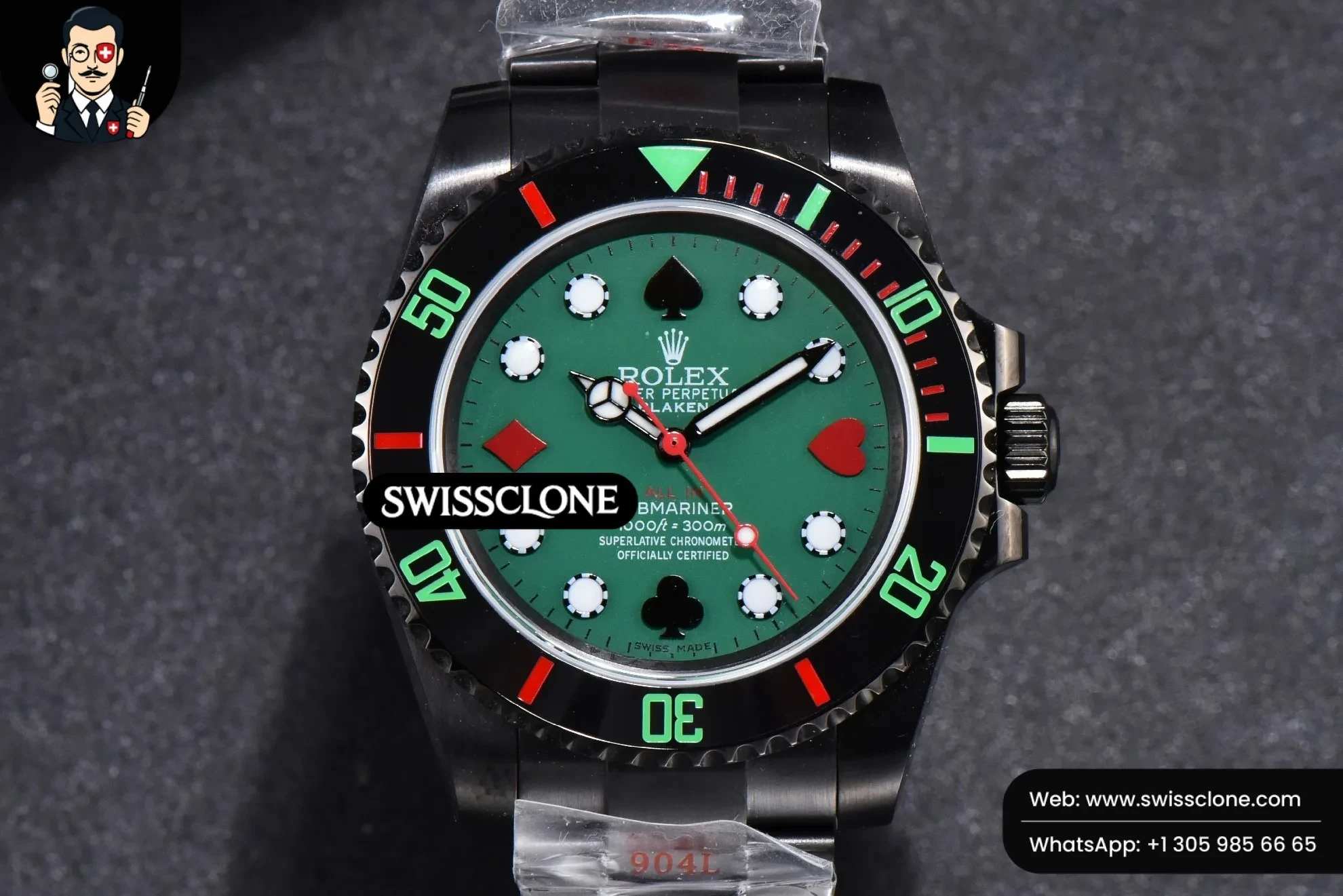 Blaken Submariner 116610 LN IPKF Green Dial PVD
