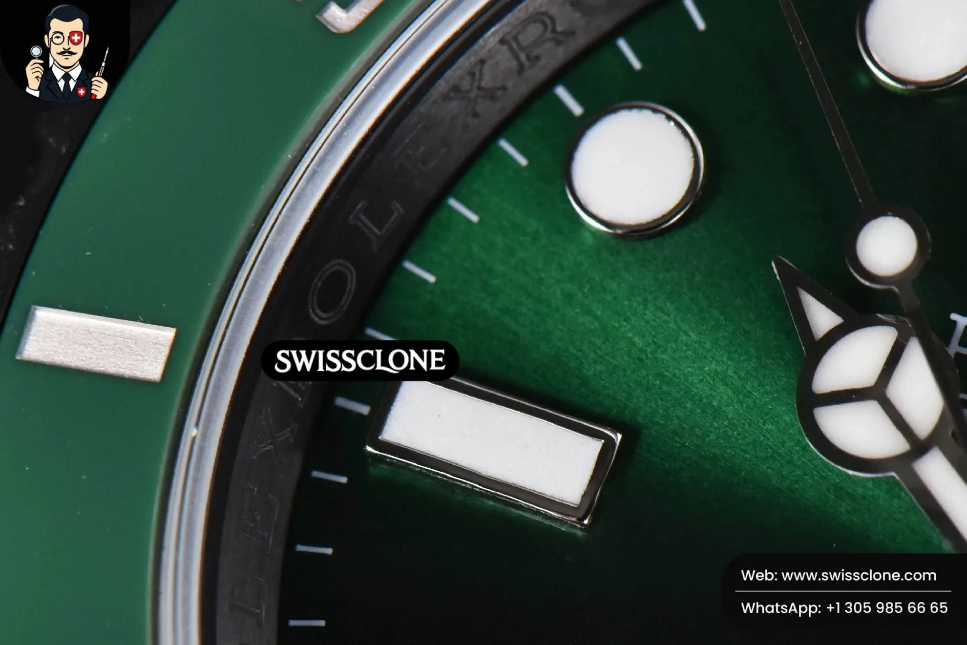 Rolex Blaken Submariner 116610 LV IPKF Green PVD 1:1 Super Clone - Lateral Case Thickness Profile