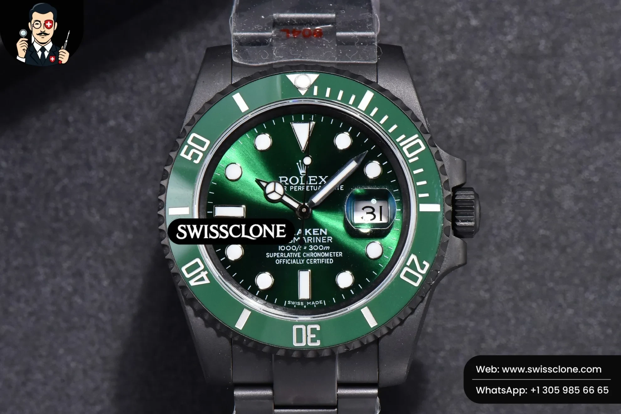 Blaken Submariner 116610 LV IPKF Green PVD