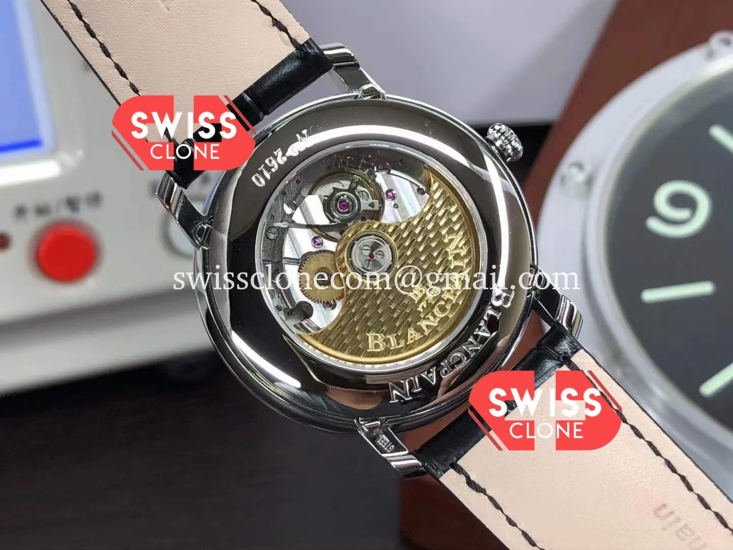 Rolex Blancpain 6654 1113 55B "Villeret Quantième 1:1 Super Clone  - On-Wrist Presence View