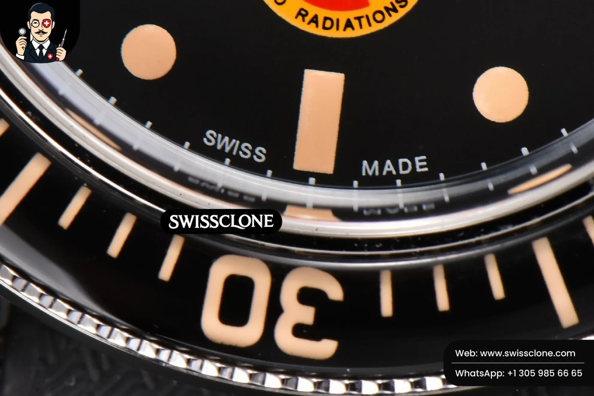 Rolex Blancpain Fifty Fathoms 5008D ‘No Rad’ 40mm GSF Black Dial Black Rubber 1:1 Super Clone Det - On-Wrist Presence View