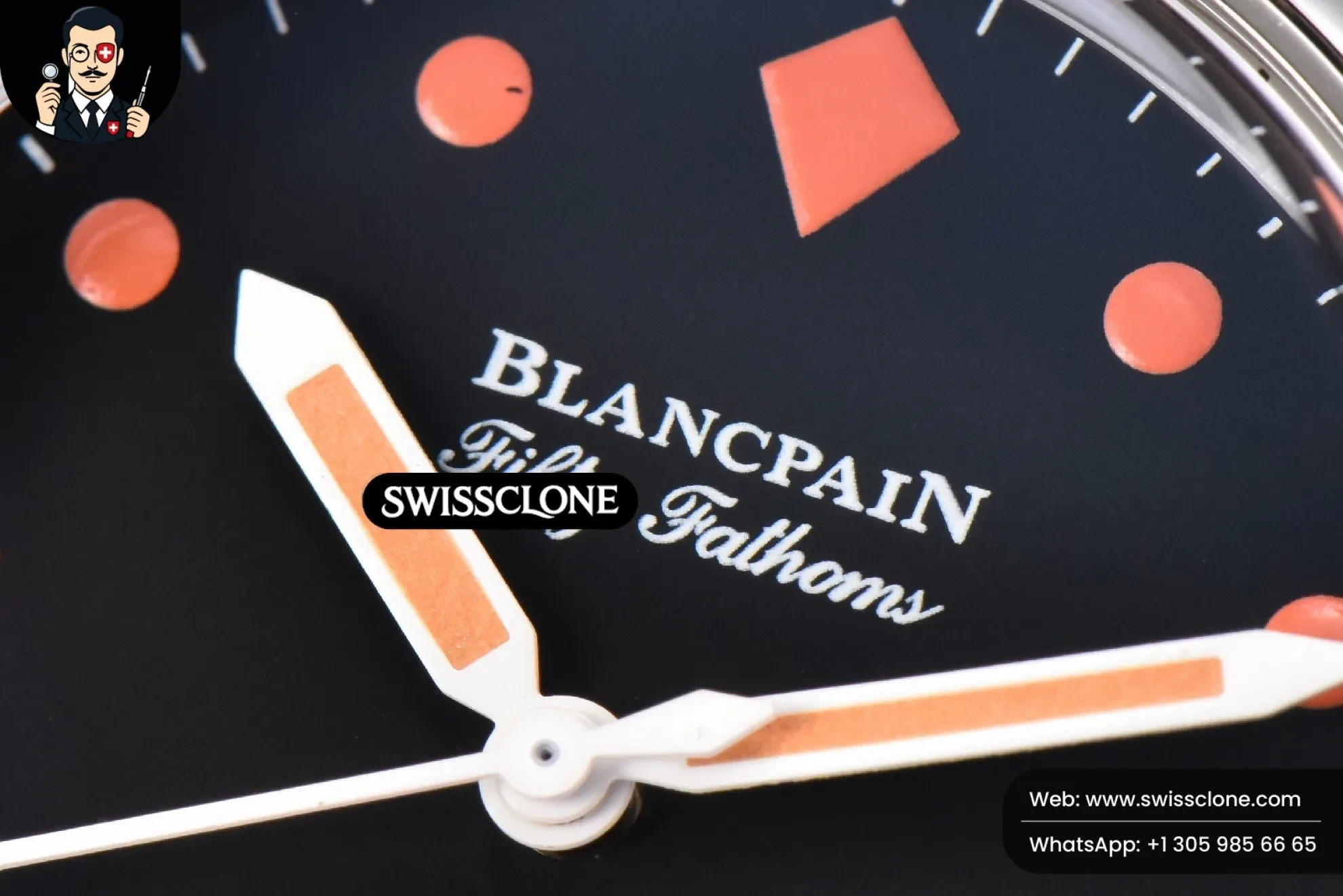 Rolex Blancpain Fifty Fathoms 5008E ‘No Rad Only’ 40mm GSF Black Dial Black Rubber 1:1 Super Clone Det - Clasp & Bracelet Finishing