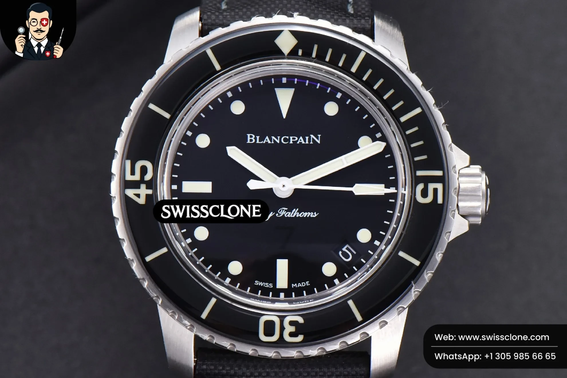 Blancpain Fifty Fathoms Black 45mm Black Dial