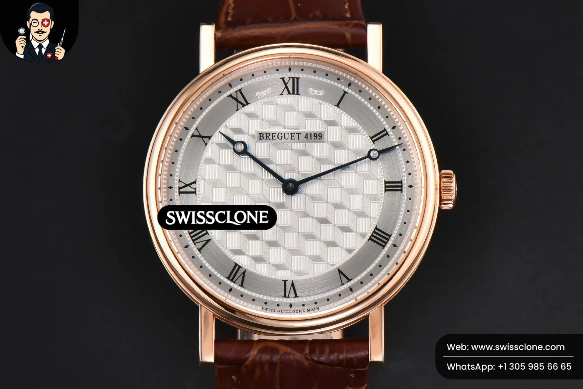 Breguet Classique 5177 38.5mm LTF White Textured Dial Roma Marker Brown Leather MY9015