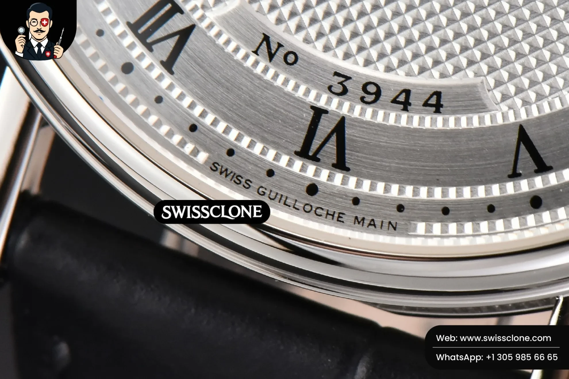 Rolex Breguet Classique 5177 40.5mm LTF White Dots Dial Roma Marker Black Leather MY9015 1:1 Super Clone - Lateral Case Thickness Profile