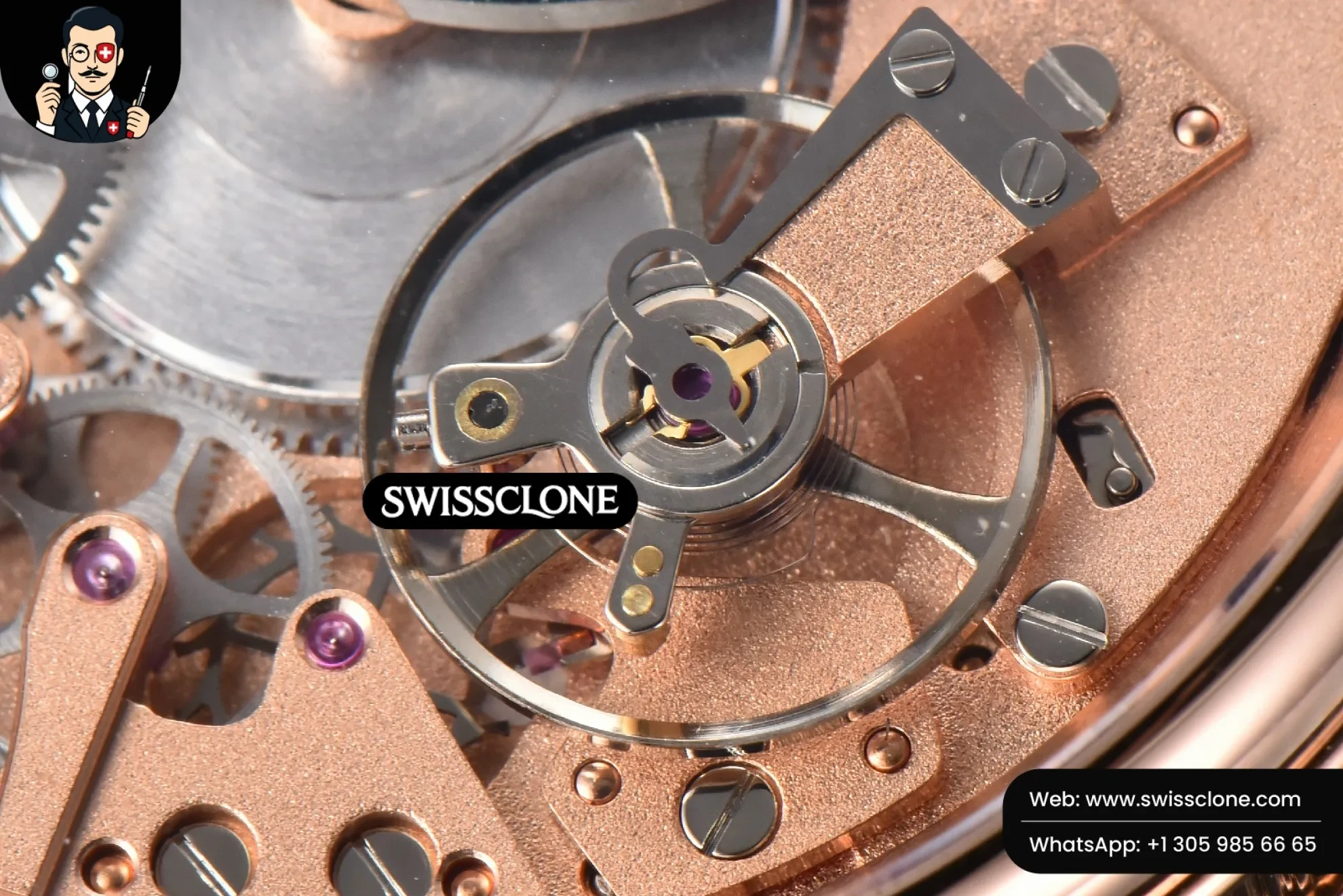 Rolex Breguet Tradition 7057BR 40mm Dial Black Subdial Black Leather 1:1 Super Clone - Caseback & Cloned Calibre Movement