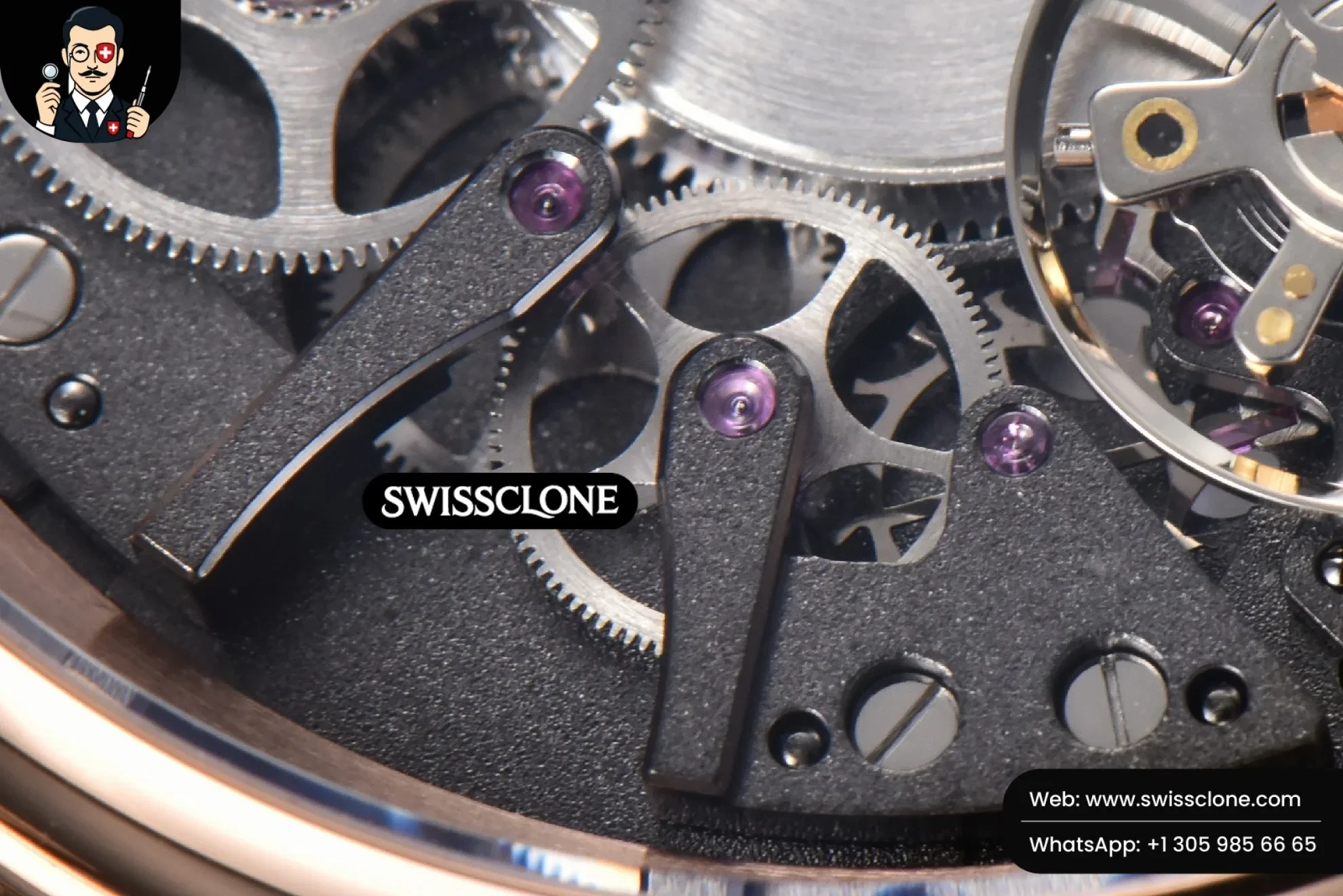 Rolex Breguet Tradition 7057BR 40mm Gray Dial Black Subdial Black Leather 1:1 Super Clone - Lateral Case Thickness Profile