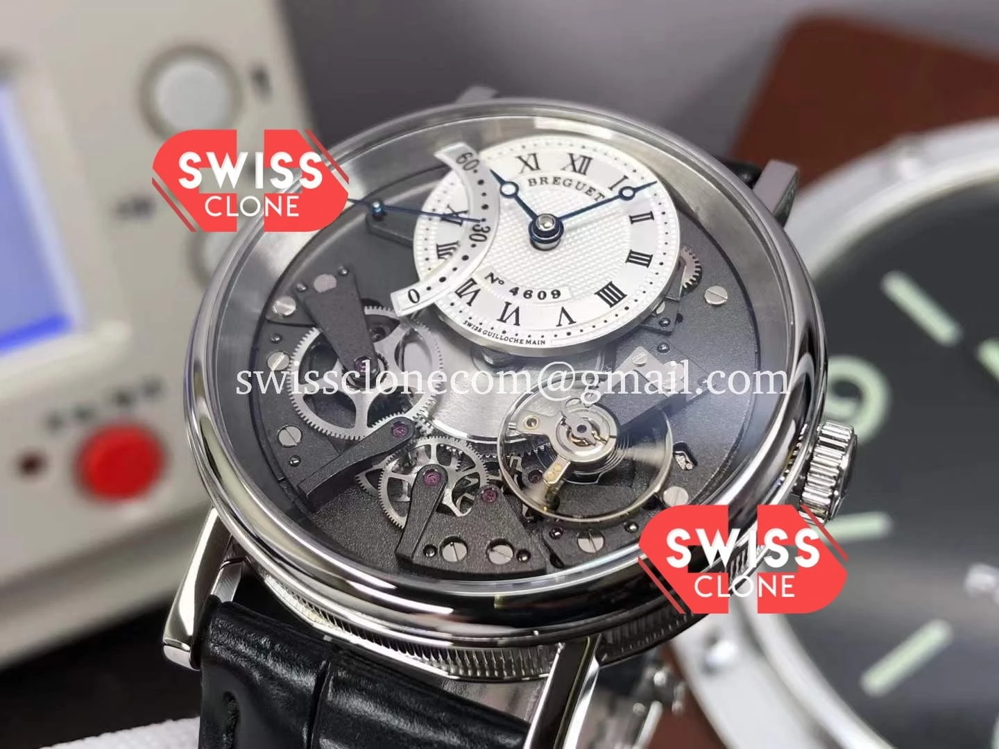 Rolex Breguet Tradition 7057BR/R9/9W6 Steel 1:1 Super Clone - Bezel & Case Profile