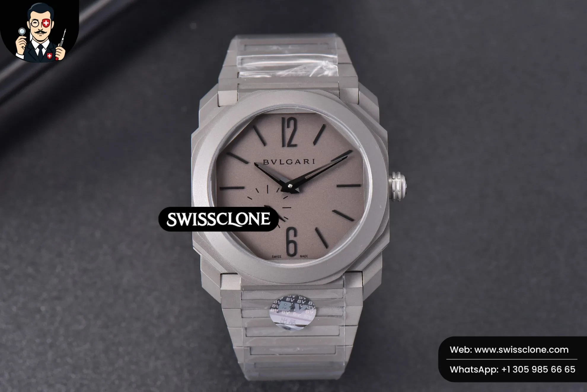 BVLGARI Octo 42mm Cream Gray Dial 9015