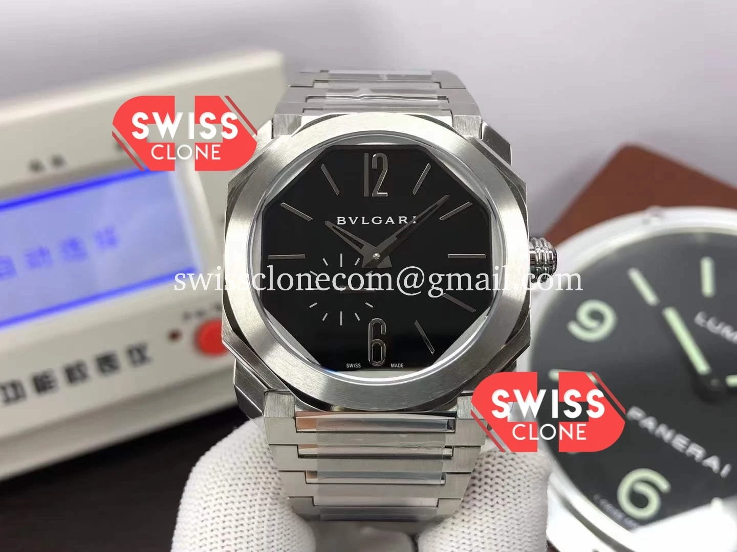 Bvlgari Octo Finissmo Black Dial 904L Stainless case