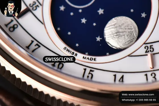 Rolex Cellini 50535 40mm Moonphase white dial KZF Asia 3195 Mod 1:1 Super Clone - On-Wrist Presence View
