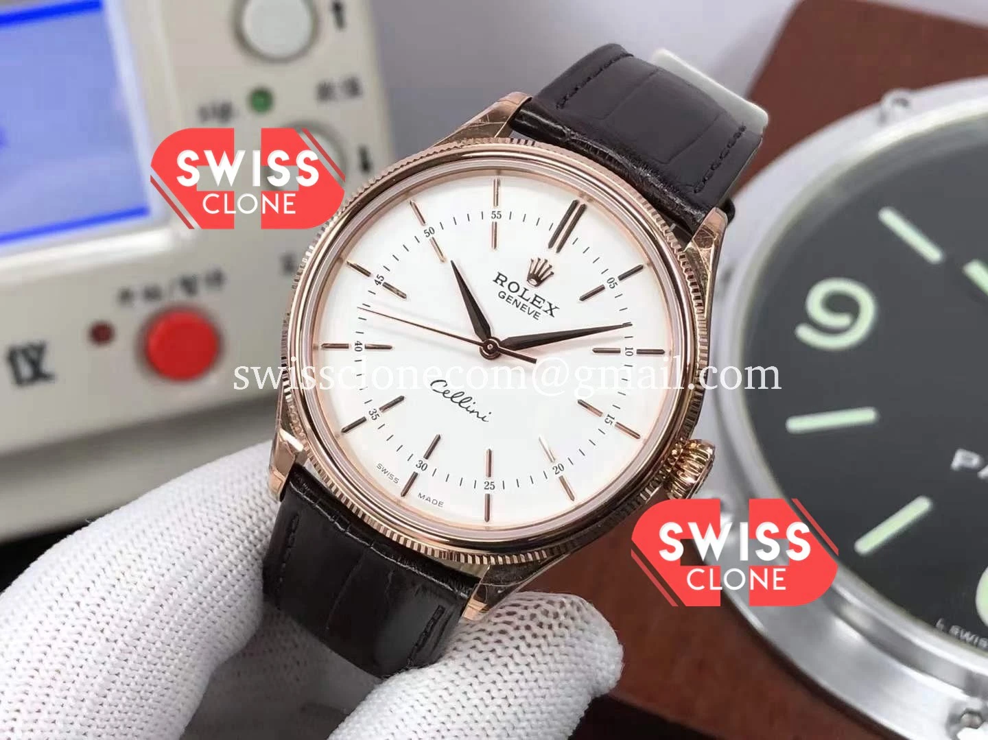 Rolex Cellini Time Ref 50509 Rose Gold 1:1 Super Clone - Bezel & Case Profile