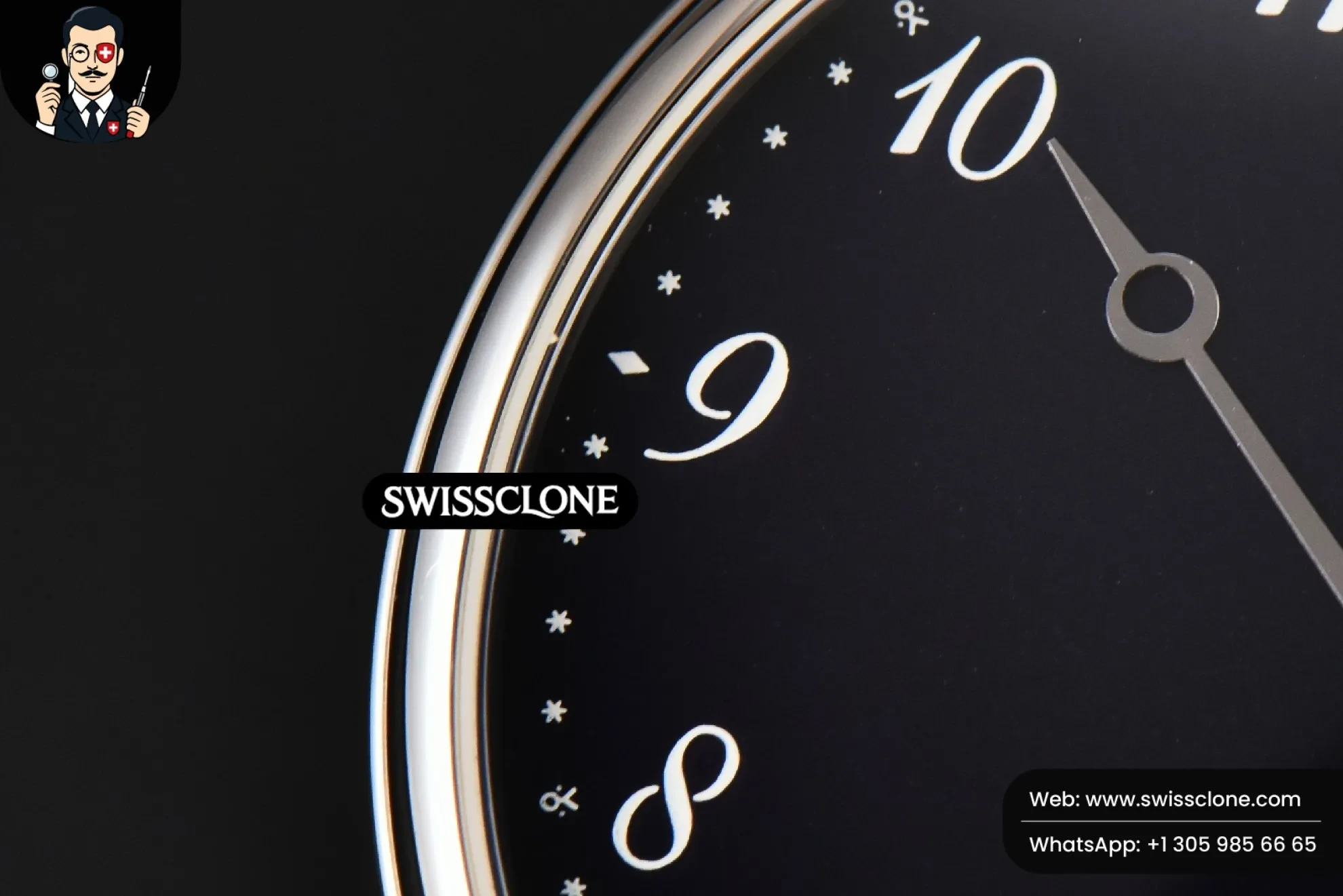 Rolex Classique 5177 40.5mm LTF Black Dial Digital Marker Blue Leather MY9015 1:1 Super Clone - Caseback & Cloned Calibre Movement