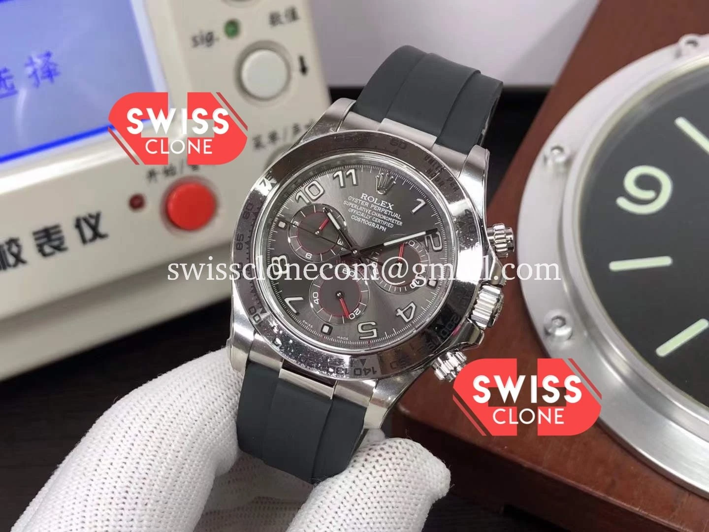 Rolex Cosmograph Daytona 116519 Grey Dial Cal.4130 1:1 Super Clone - Bezel & Case Profile