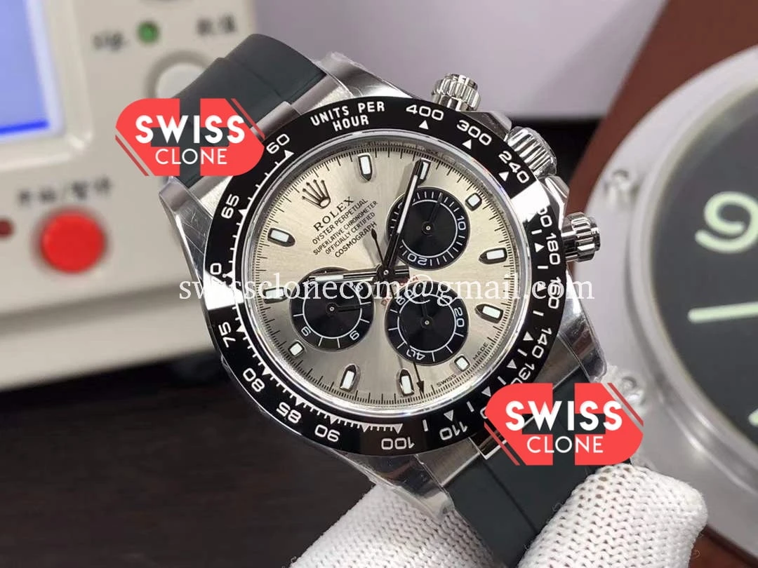 Rolex Cosmograph Daytona 116519LN 904L 1:1 Super Clone - Dial Macro Close-Up