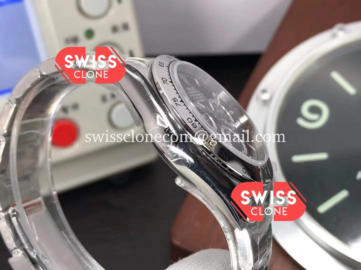 Rolex Cosmograph Daytona Black M116520 78590 1:1 Super Clone - Caseback & Cloned Calibre Movement