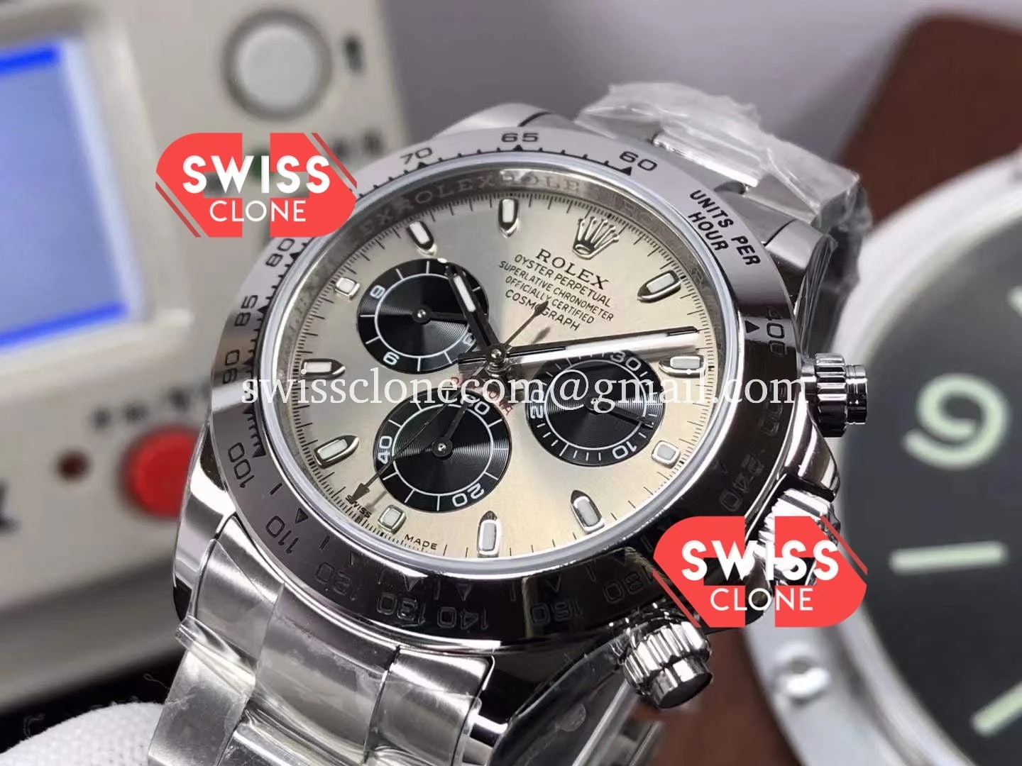 Rolex Cosmograph Daytona Grey Dial M116509 Original Cal 1:1 Super Clone - Bezel & Case Profile