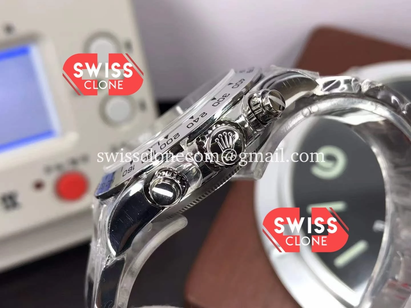 Rolex Cosmograph Daytona M116509 0055 Black Diamond 1:1 Super Clone - Lateral Case Thickness Profile