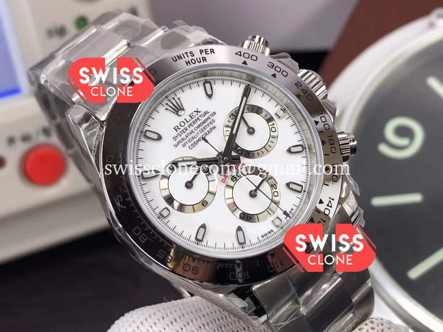 Rolex Cosmograph Daytona White M116520 78590 1:1 Super Clone - Bezel & Case Profile