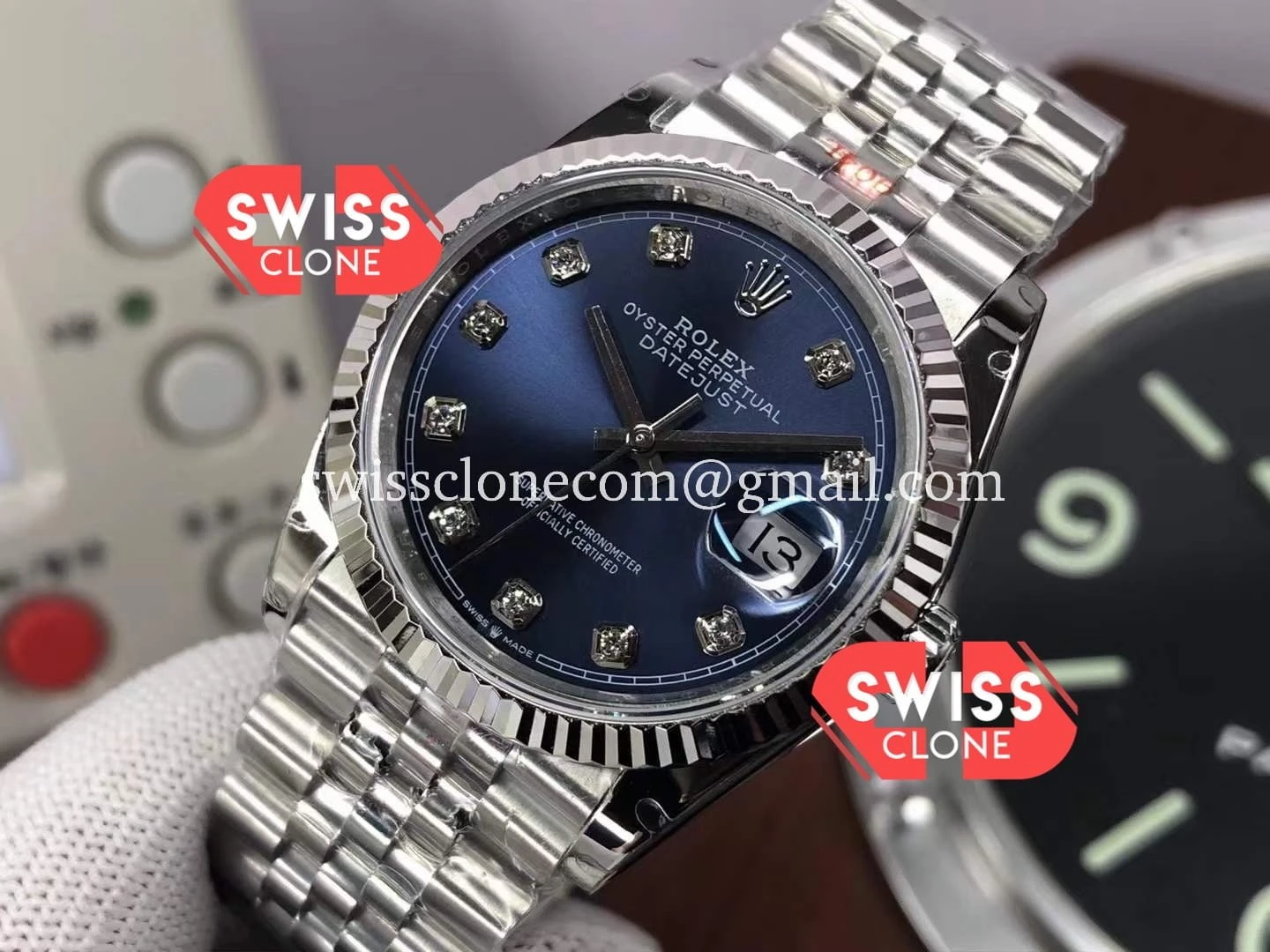 Rolex Datejust 126234 36MM in 904L 1:1 Super Clone - Bezel & Case Profile
