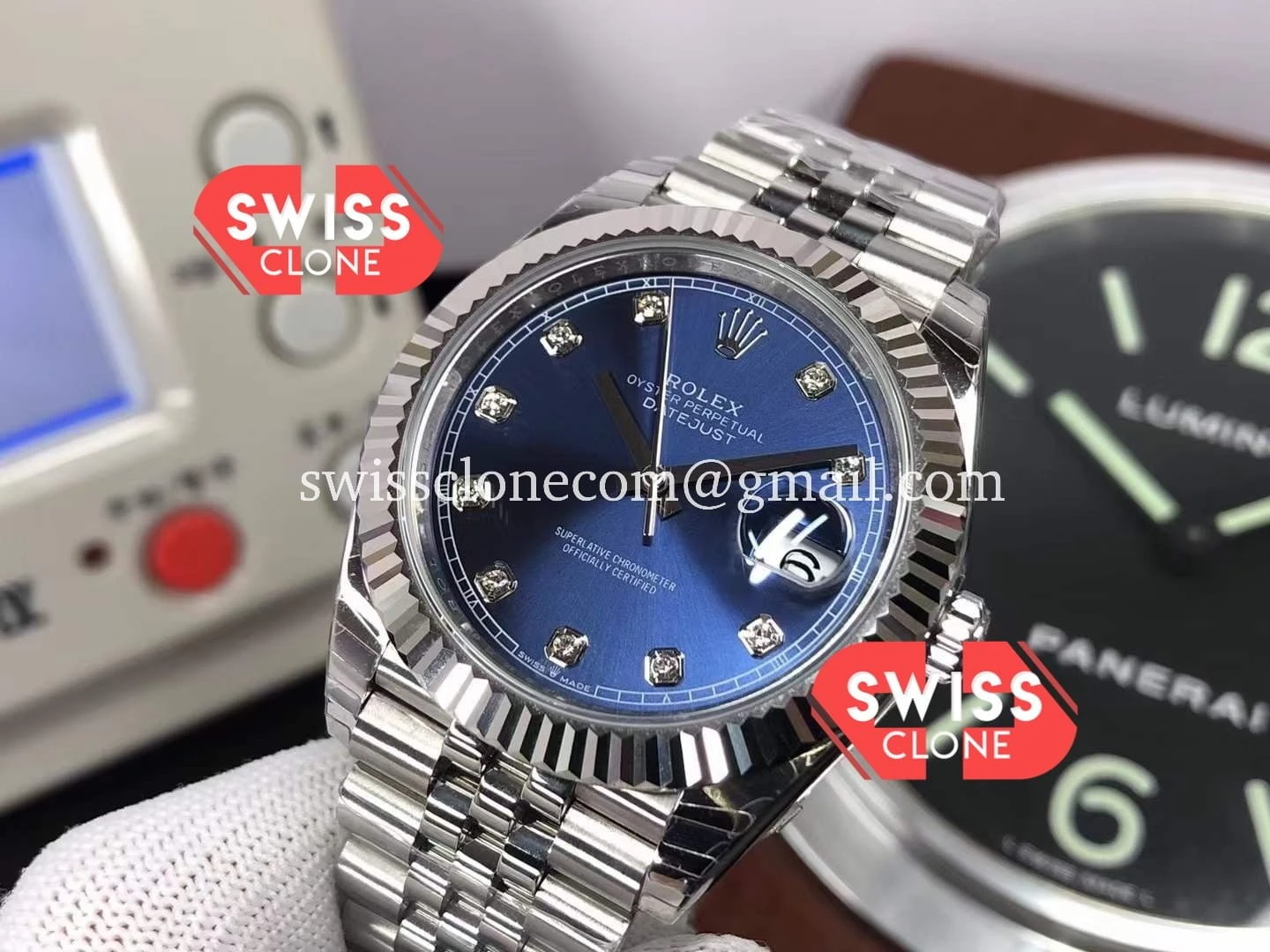 Rolex Datejust 126334 41MM Blue Dial 904L Steel 1:1 Super Clone - Bezel & Case Profile