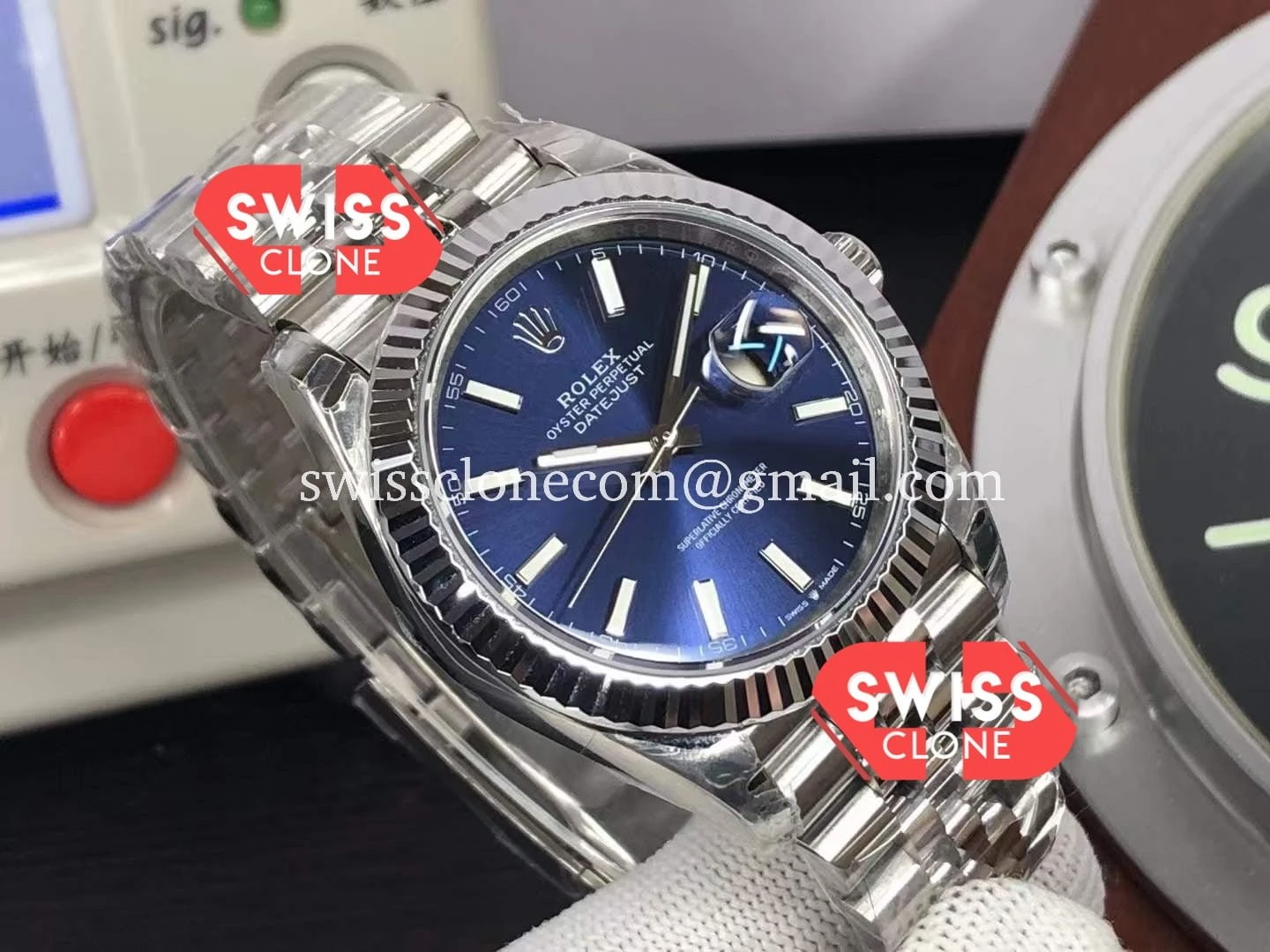 Rolex Datejust 126334 41mm Blue Dial Cal.3235 904L 1:1 Super Clone - Bezel & Case Profile