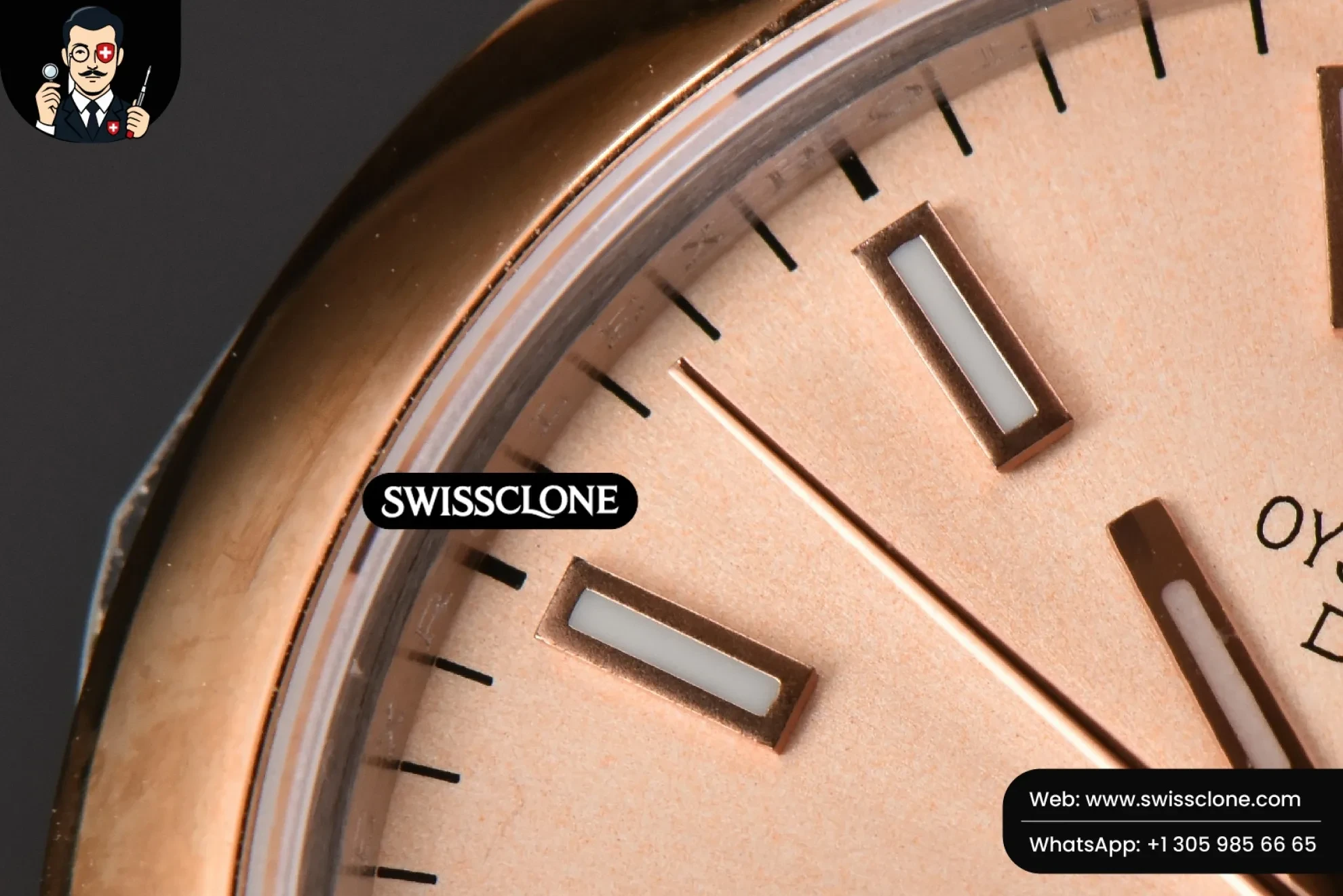 Rolex DateJust 31mm Ladies 904L RG/SS WF Smooth Dial Roma Marker Oyster 1:1 Super Clone - On-Wrist Presence View
